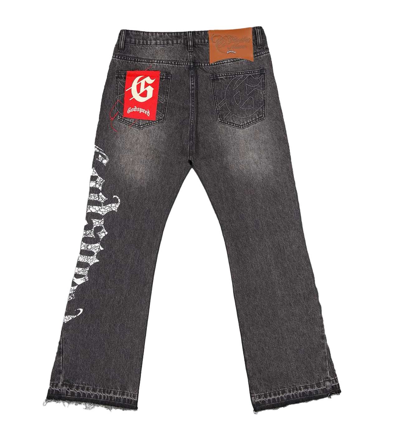 Godspeed OG Logo Flared Denim Grey Wash - Image 2