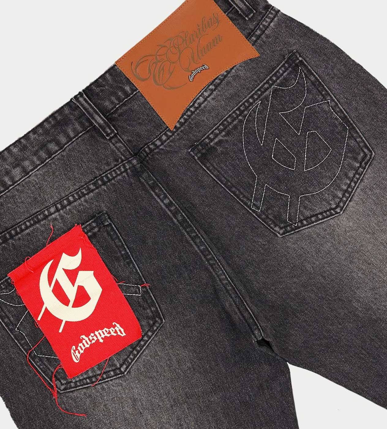 Godspeed OG Logo Flared Denim Grey Wash - Image 5