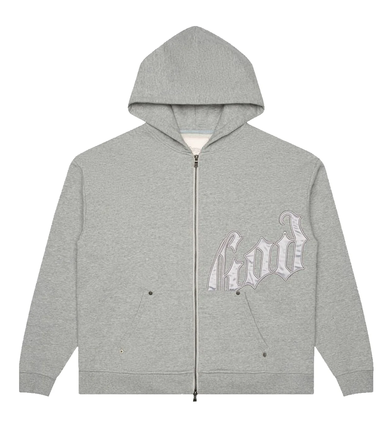 Godspeed OG Logo Sweatsuit Grey/Silver Satin - Image 2