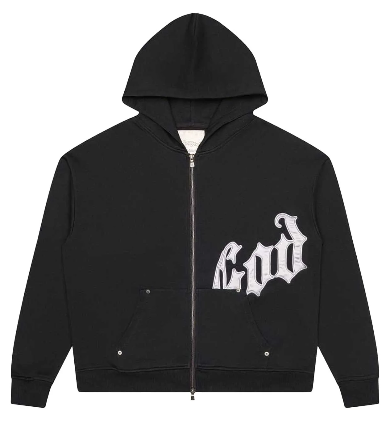 Godspeed OG Logo Sweatsuit V2 Black/Silver Satin - Image 2