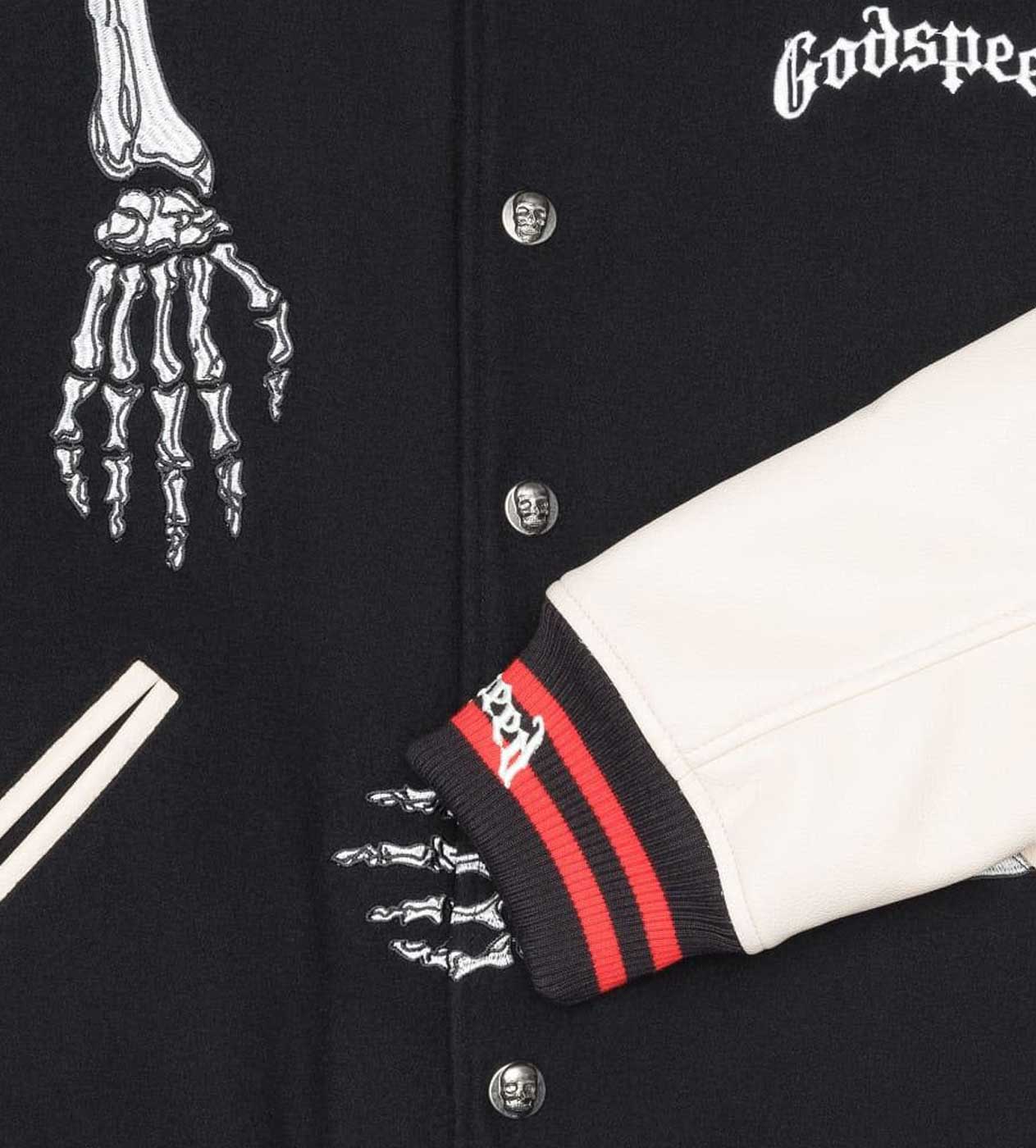 Godspeed R.O.D Varsity Jacket V2 Black/Red - Image 4