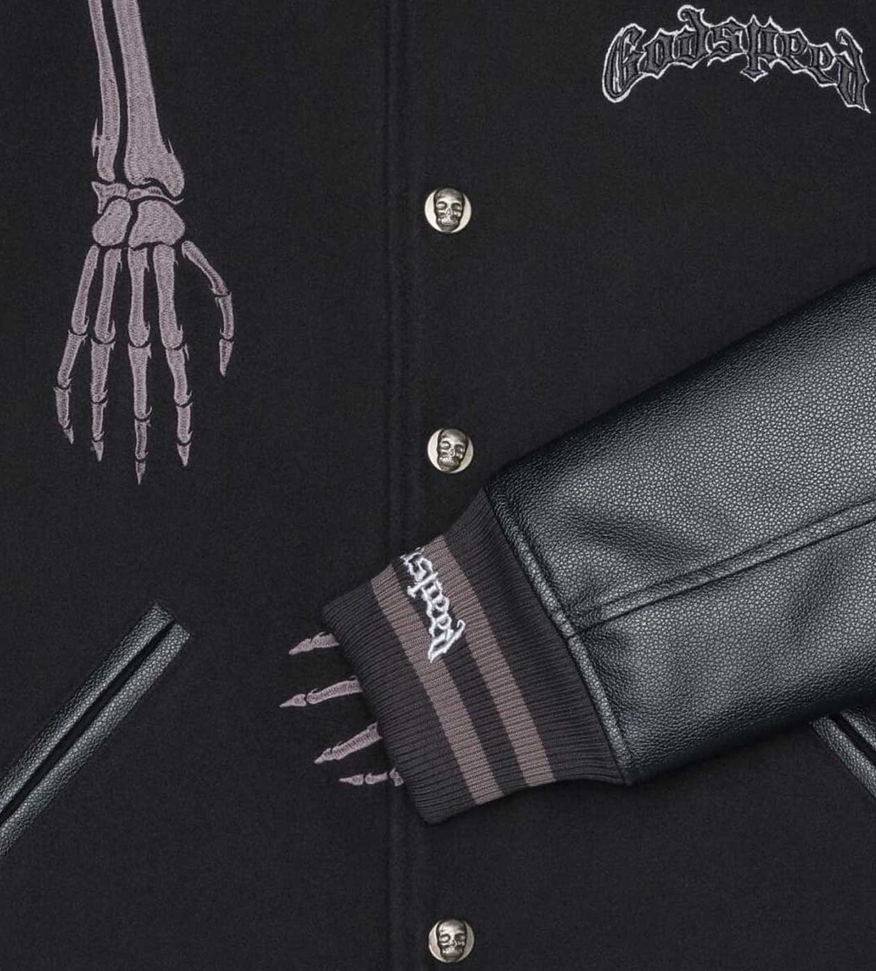 Godspeed R.O.D Varsity Jacket V2 Blackout - Image 4