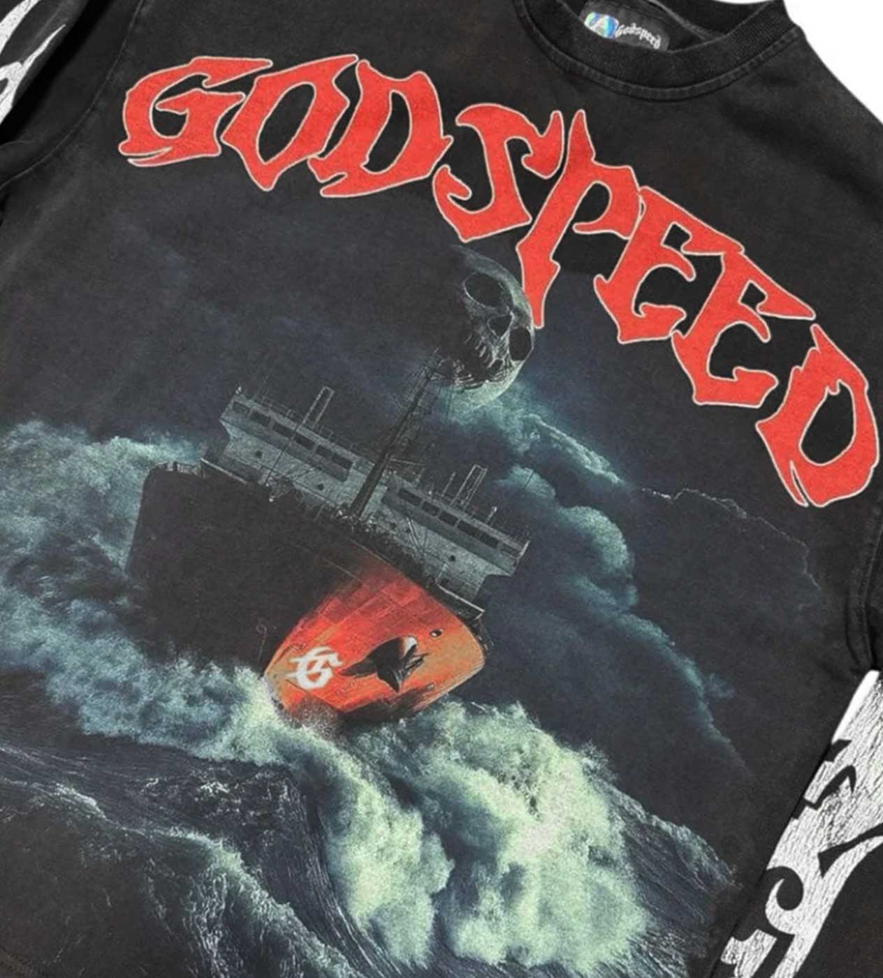 Godspeed Sea Sick L/S Tee Black - Image 3