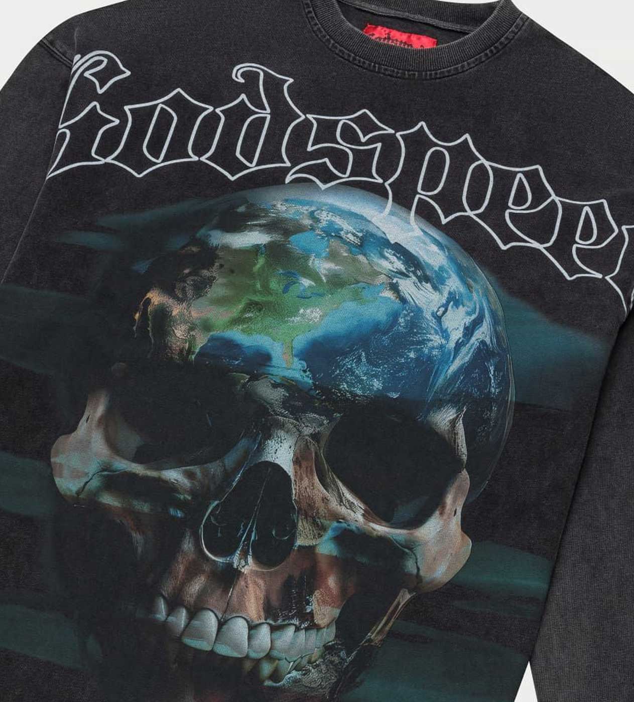 Godspeed Sklobe L/S Tee Washed Grey - Image 3
