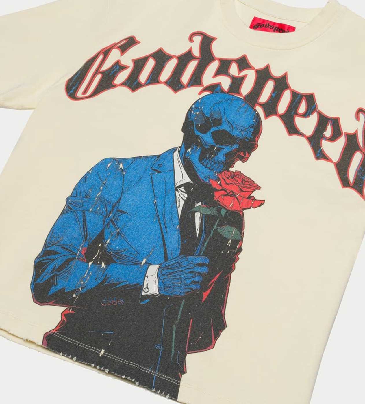 Godspeed Smell The Roses Tee Bone - Image 3