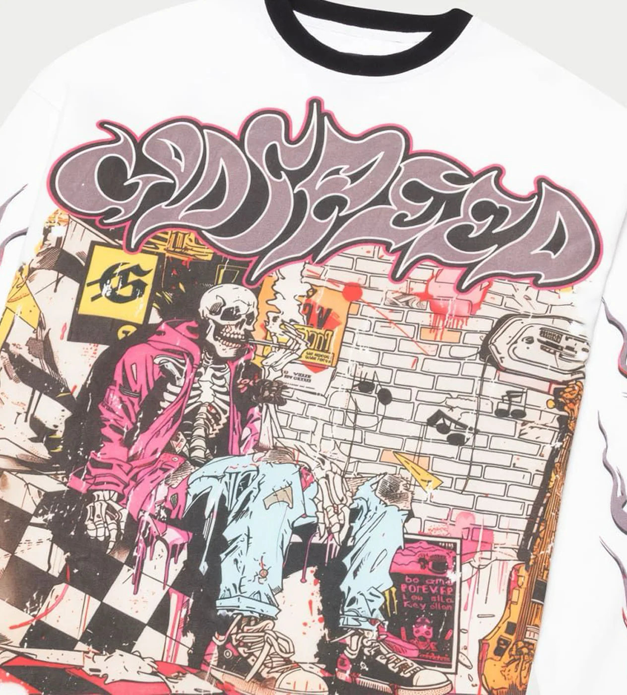 Godspeed Stoner L/S Tee White/Black - Image 3