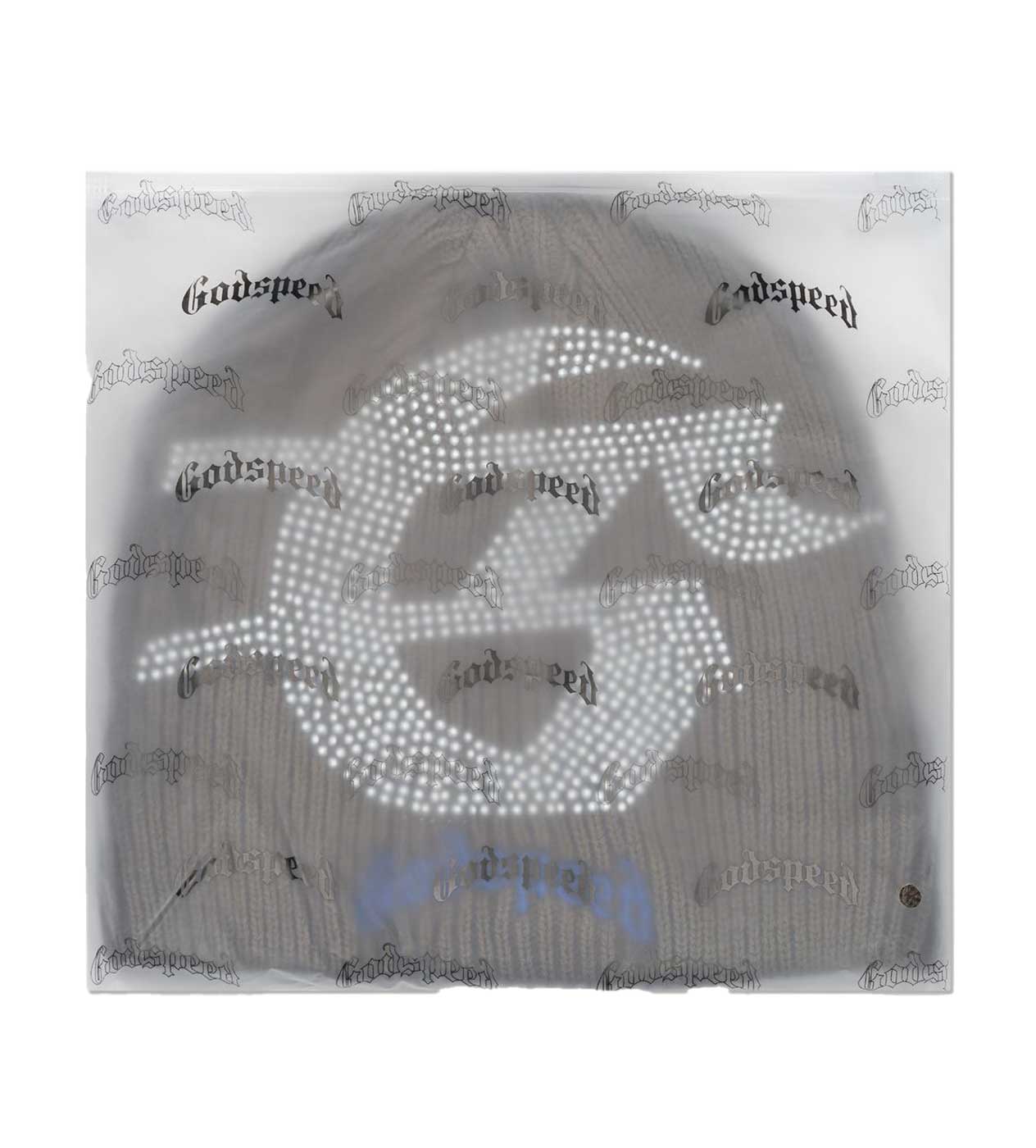Godspeed Studded Beanie Olive/Blue - Image 2