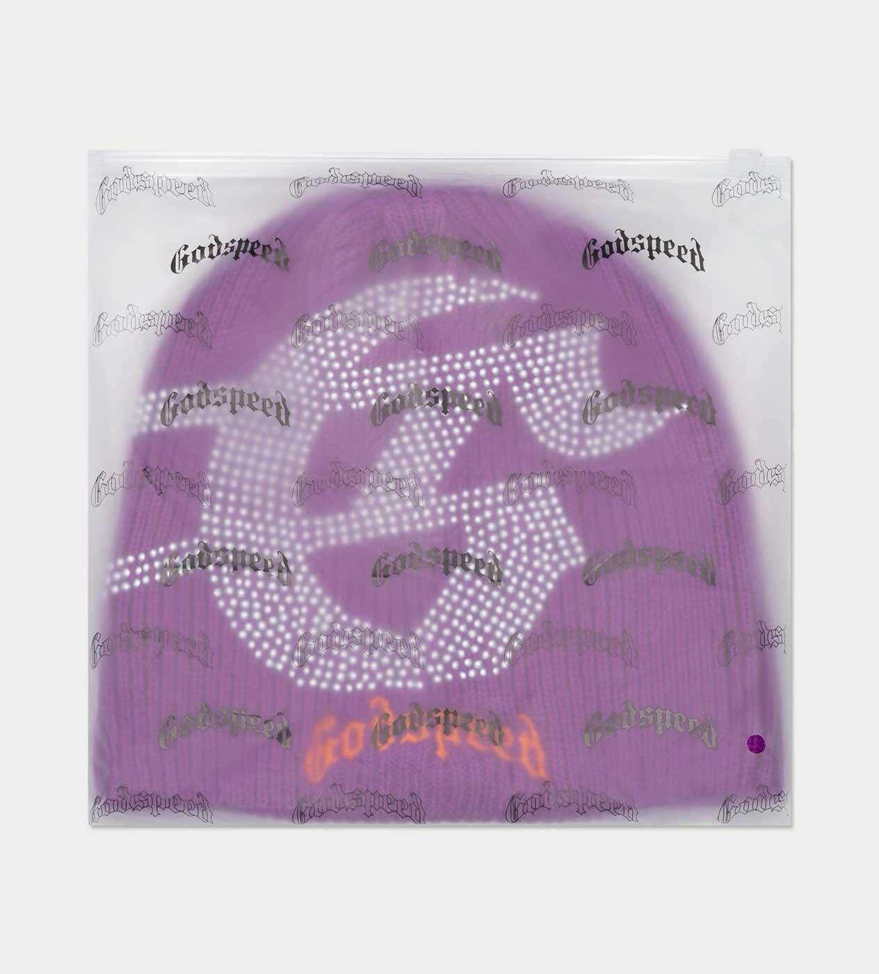 Godspeed Studded Beanie Purple - Image 2