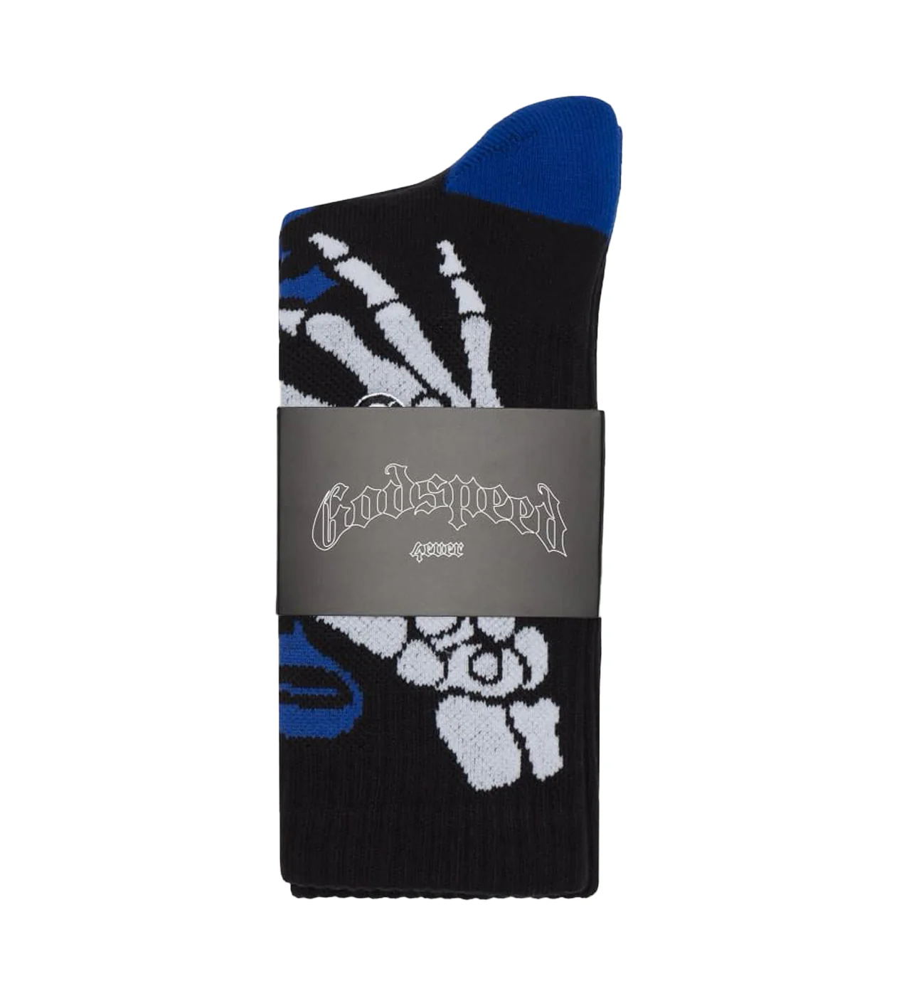 Godspeed Ten Toes Down Socks Black/Blue - Image 2