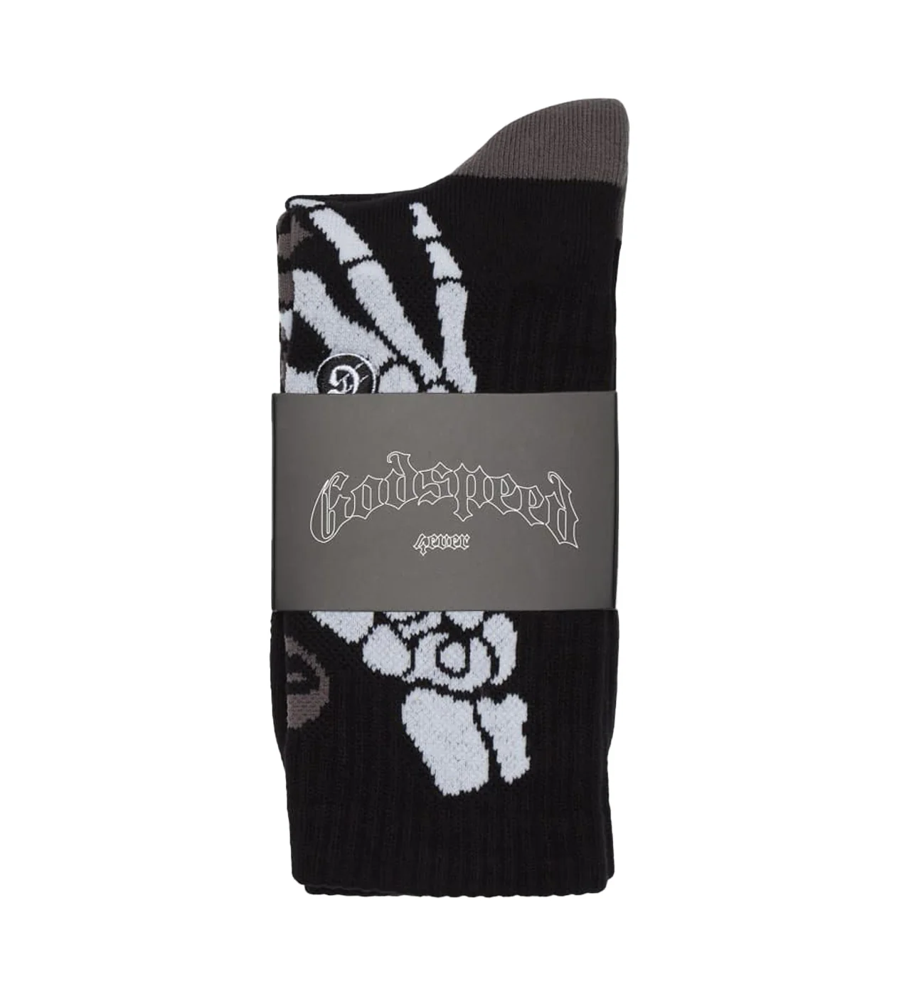 Godspeed Ten Toes Down Socks Black/Grey - Image 2