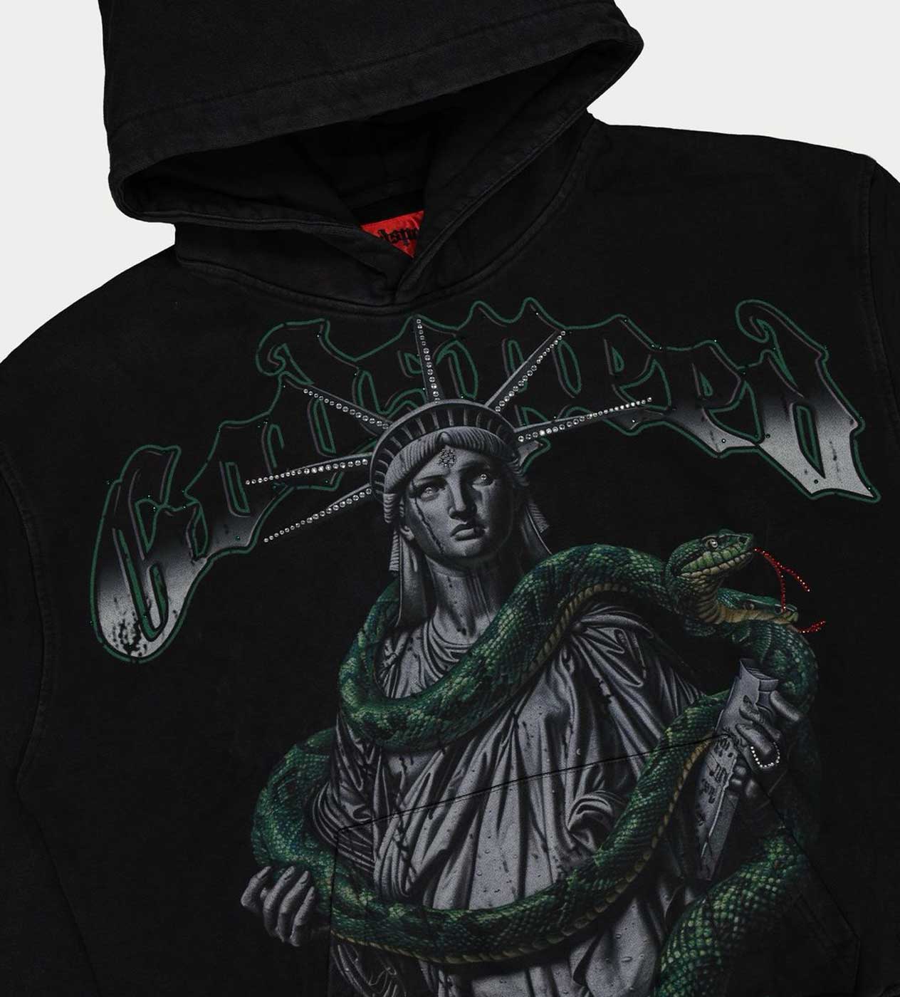 Godspeed Top 5 Slizzy VVS Hoodie Black Wash - Image 3