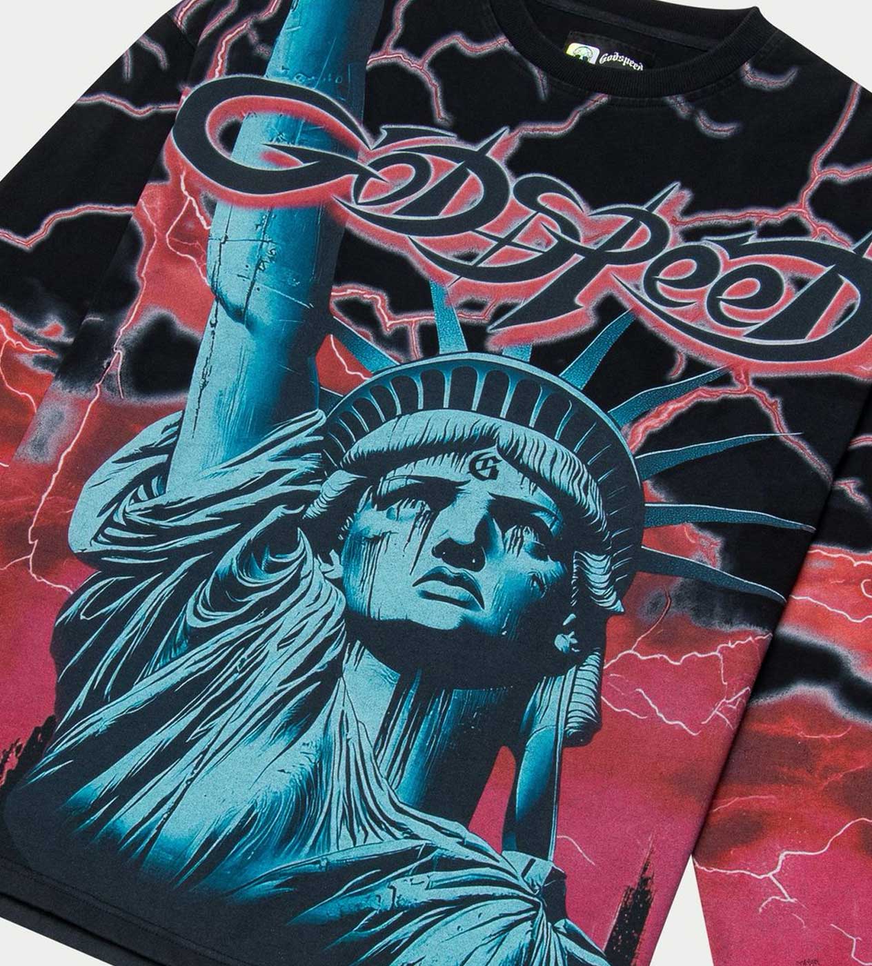 Godspeed Voltage L/S Tee Black/Red - Image 3