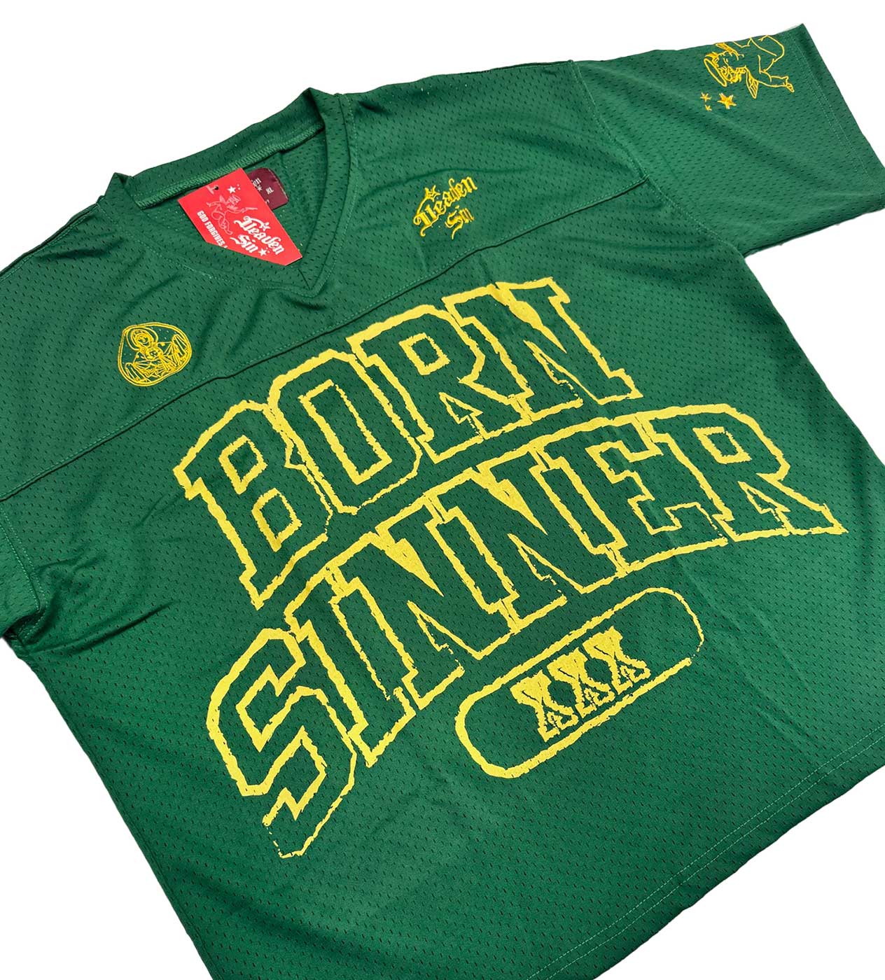Heaven Sin Born Sinner FB Jersey Green - Image 3