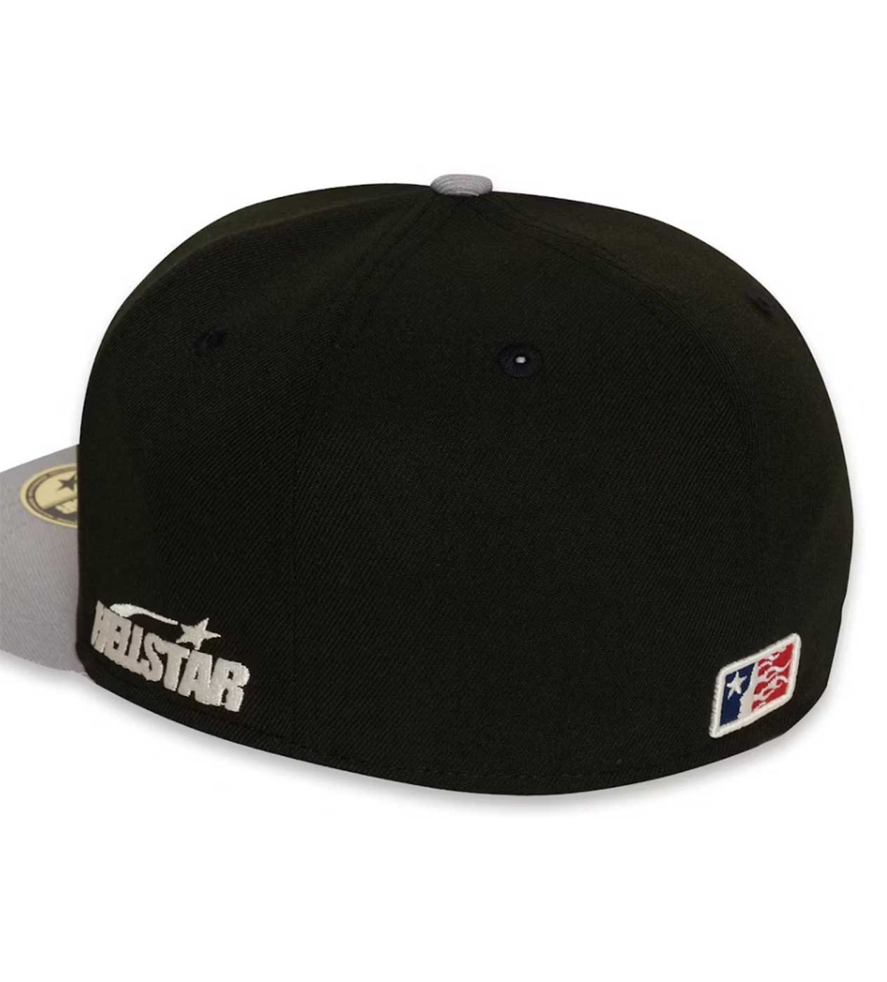 Hellstar Baseball Hat Fitted Black/Grey - Image 3