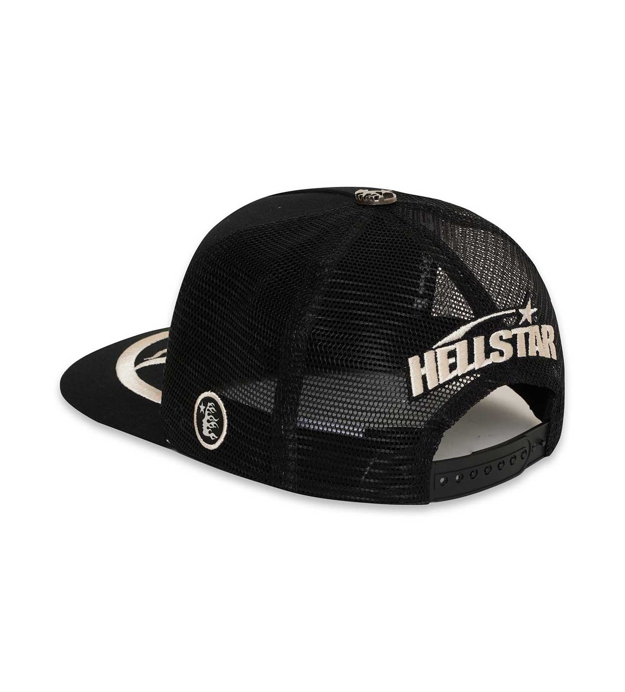 Hellstar Big Logo Trucker Hat Black (Snapback) - Image 2