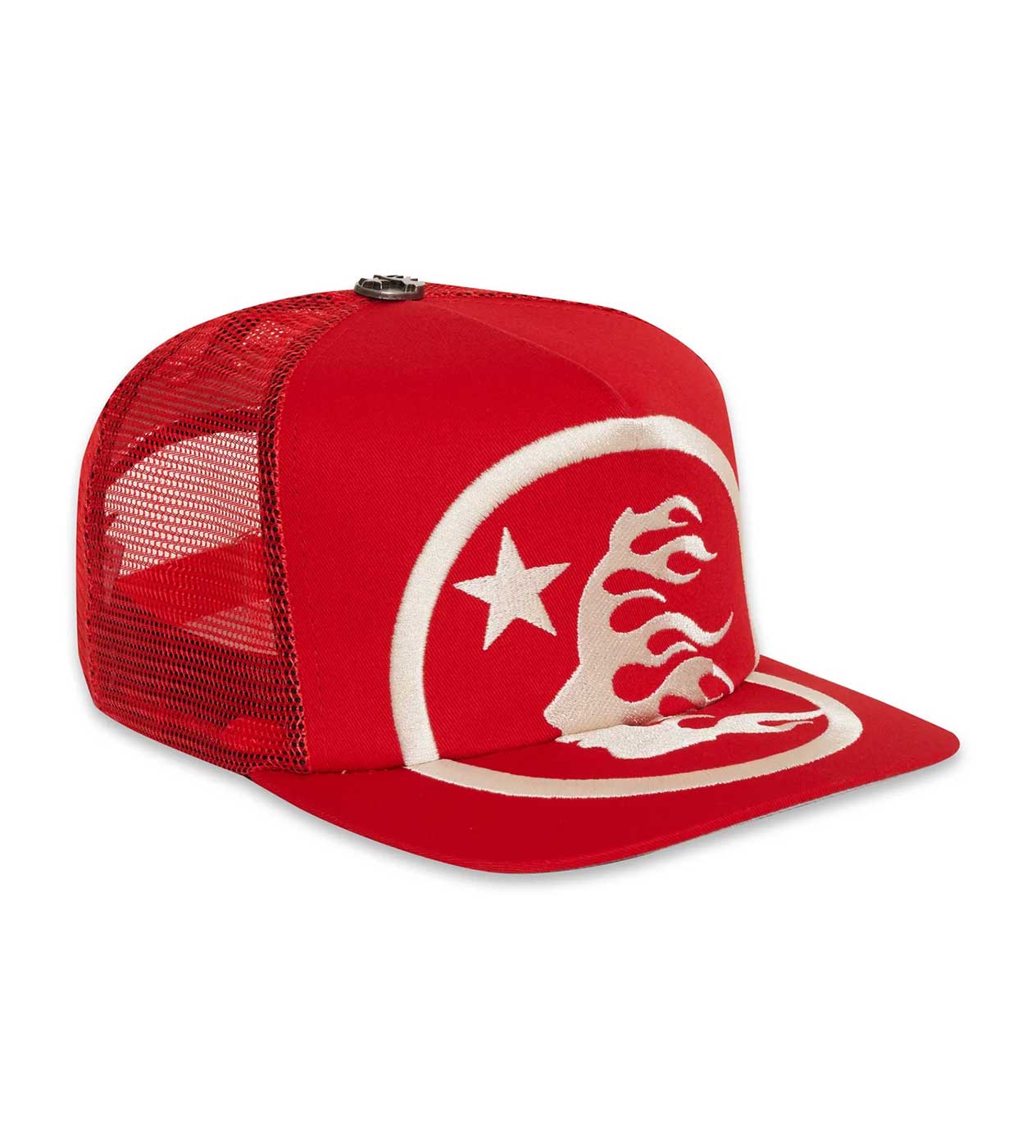 Hellstar Big Logo Trucker Hat Red (Snapback) - Image 3