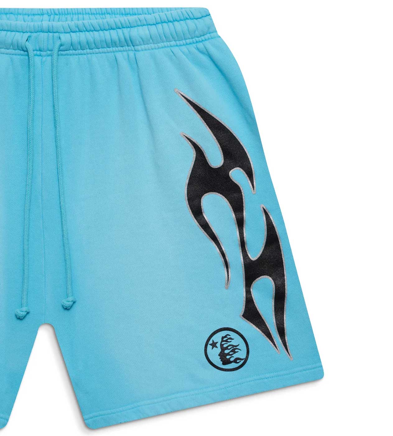 Hellstar Blue Flame Sweat Shorts - Image 2
