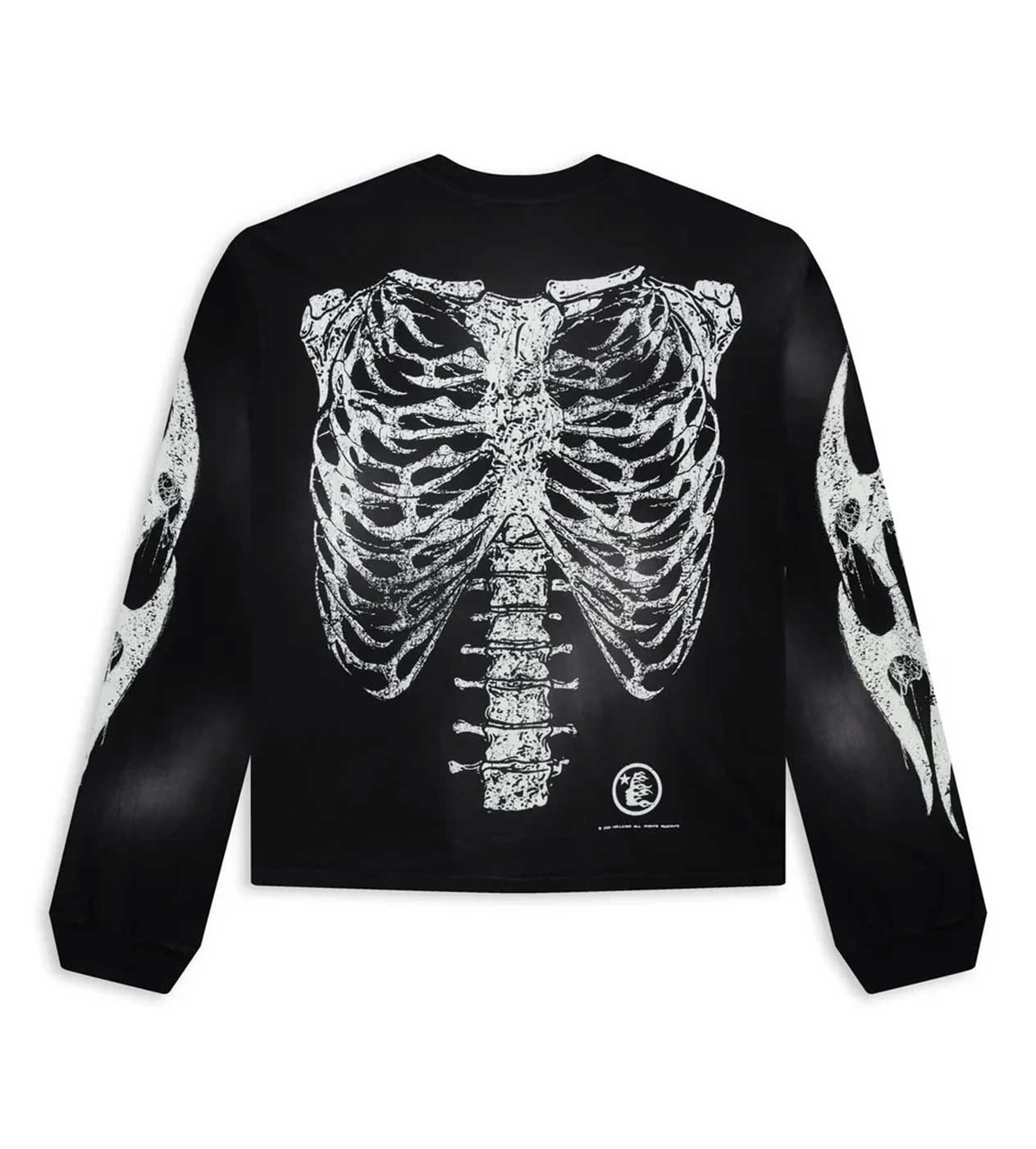 Hellstar Halloween Skeleton L/S Tee Black - Image 2