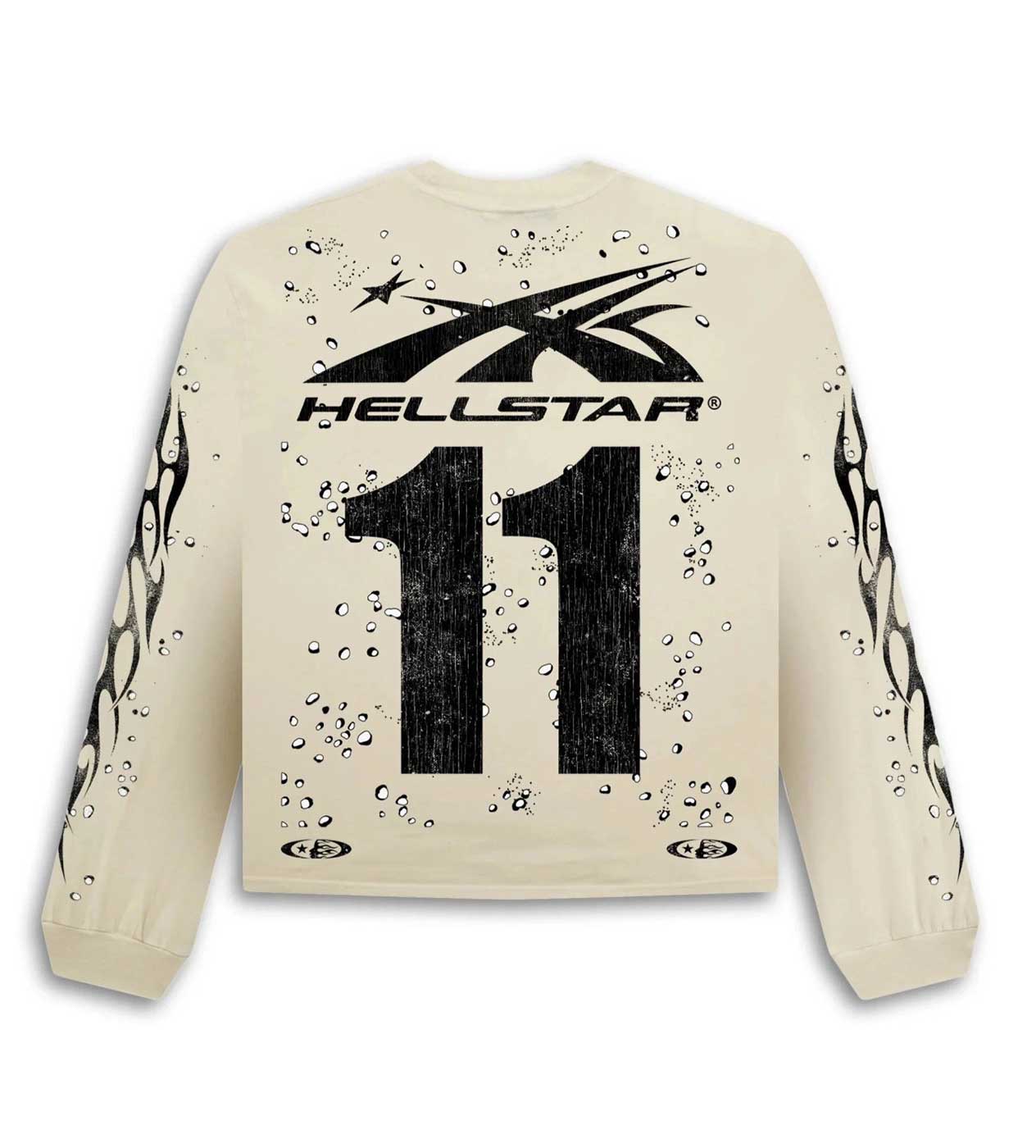 Hellstar Moto Cross L/S Tee Cream - Image 2