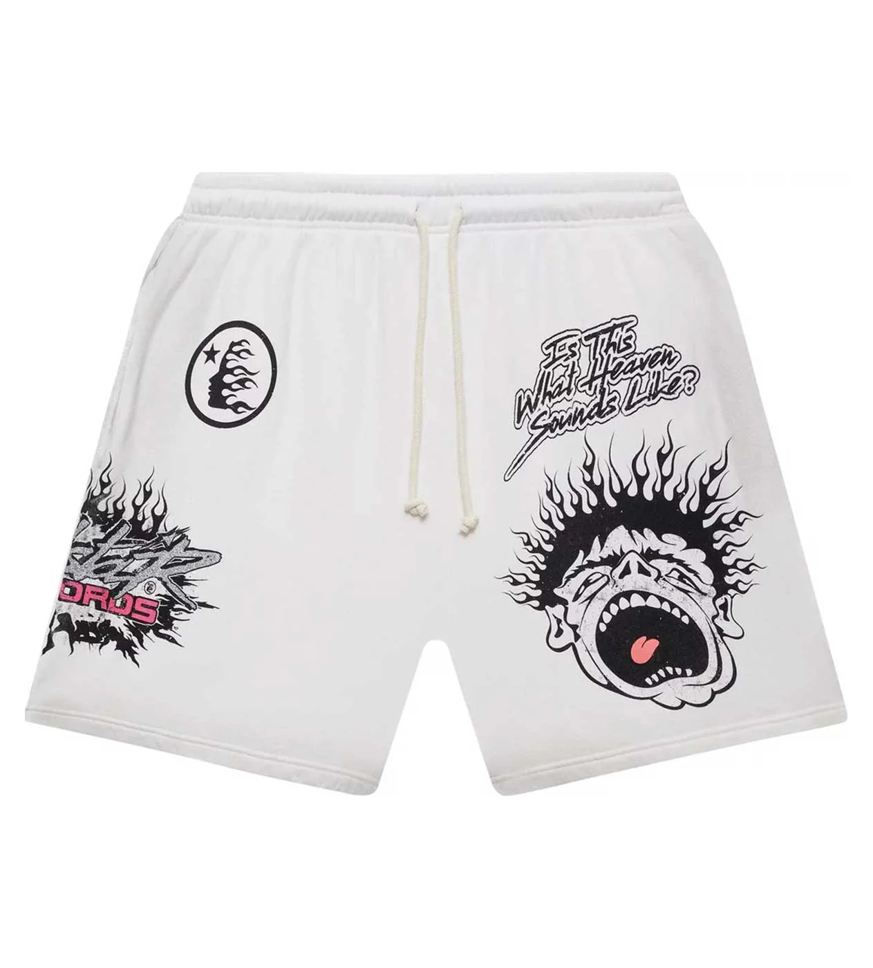 Hellstar Records Glitter Shorts White - Image 2