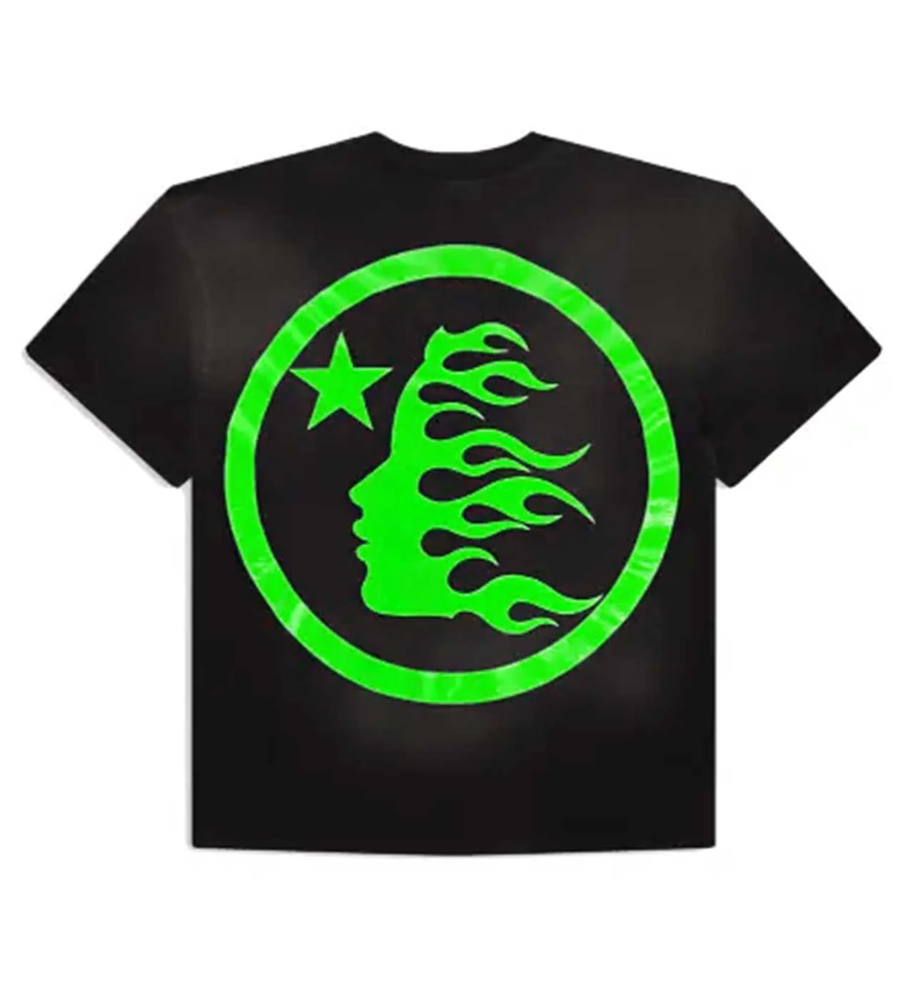Hellstar Sport Logo Gel Tee Black/Green - Image 2