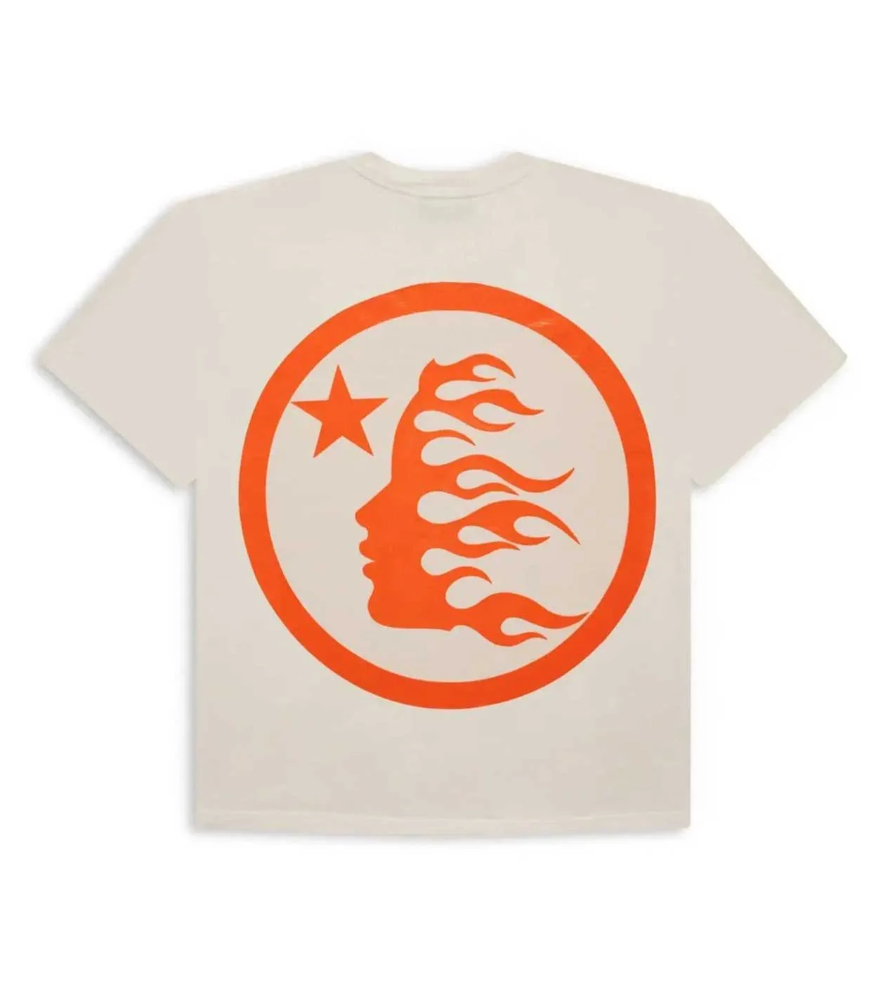 Hellstar Studios Classic Regular Print Tee Cream/Orange - Image 2