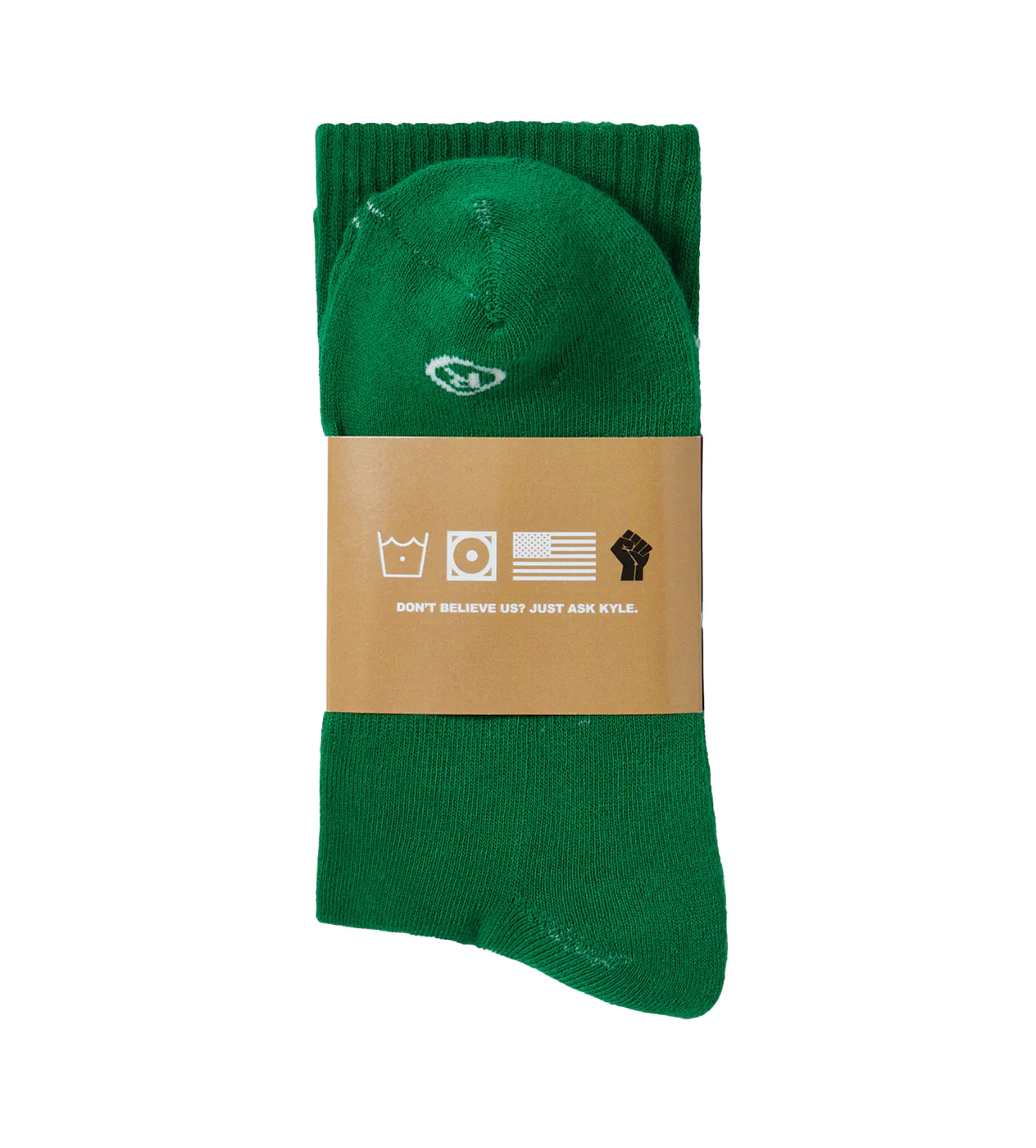 HMDD Crew Socks Green - Image 2