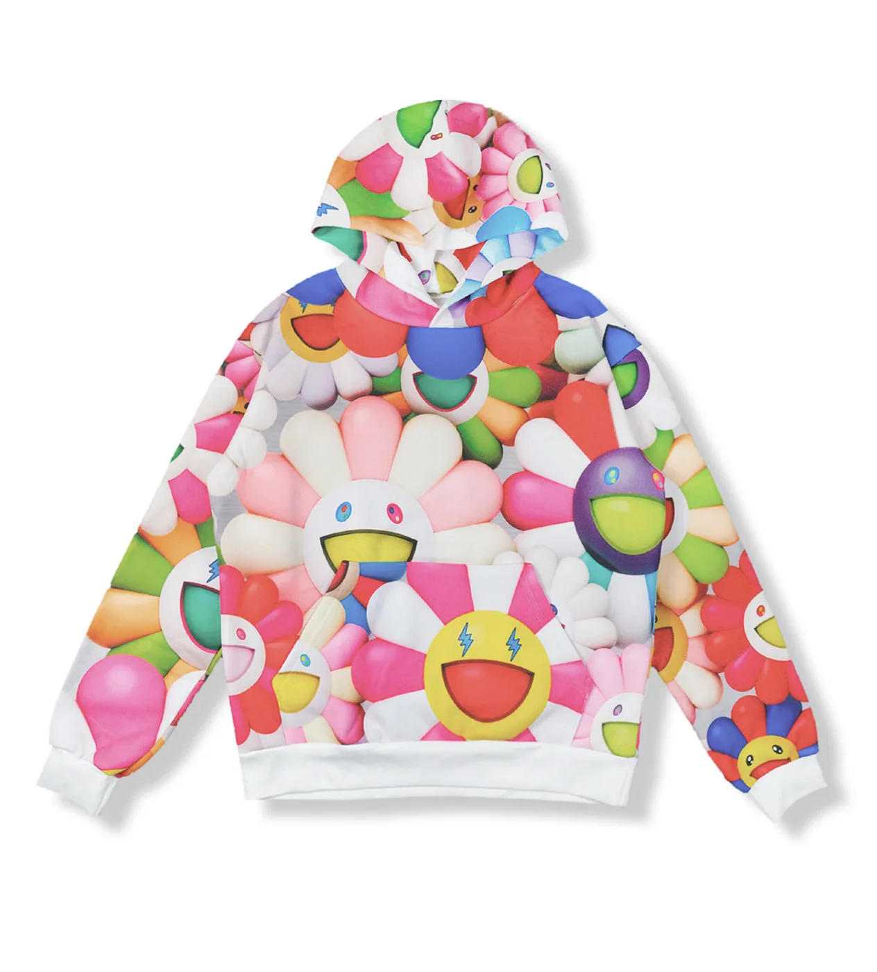 J Balvin x Murakami All Over Flowers Hoodie