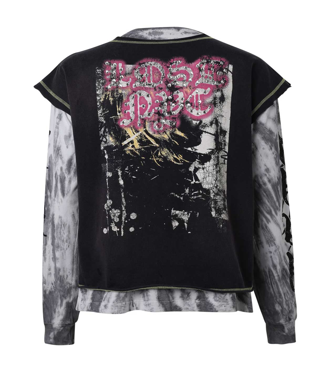 Lost Intricacy Double Fantasy 2-in-1 Tee Black - Image 2