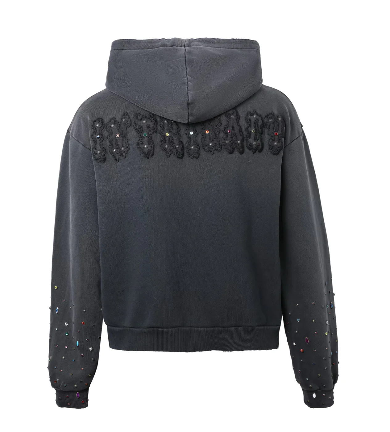 Lost Intricacy Patch Zip Up Hoodie Black - Image 2
