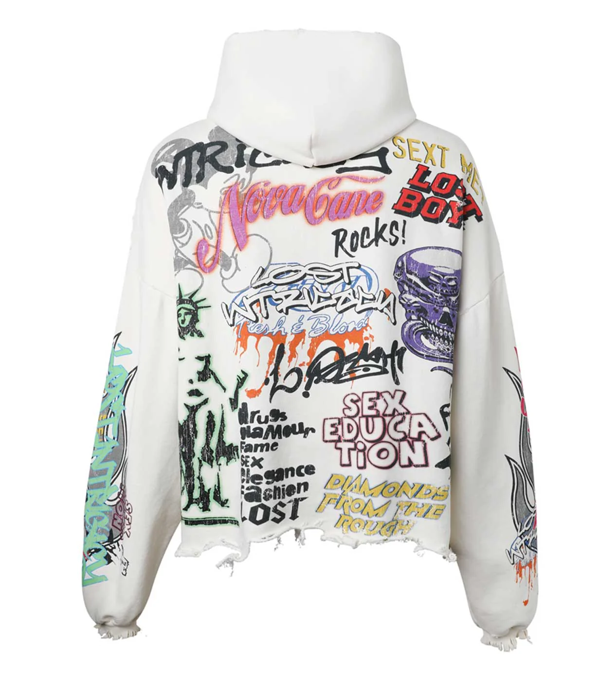 Lost Intricacy University Hoodie Cream - Image 2