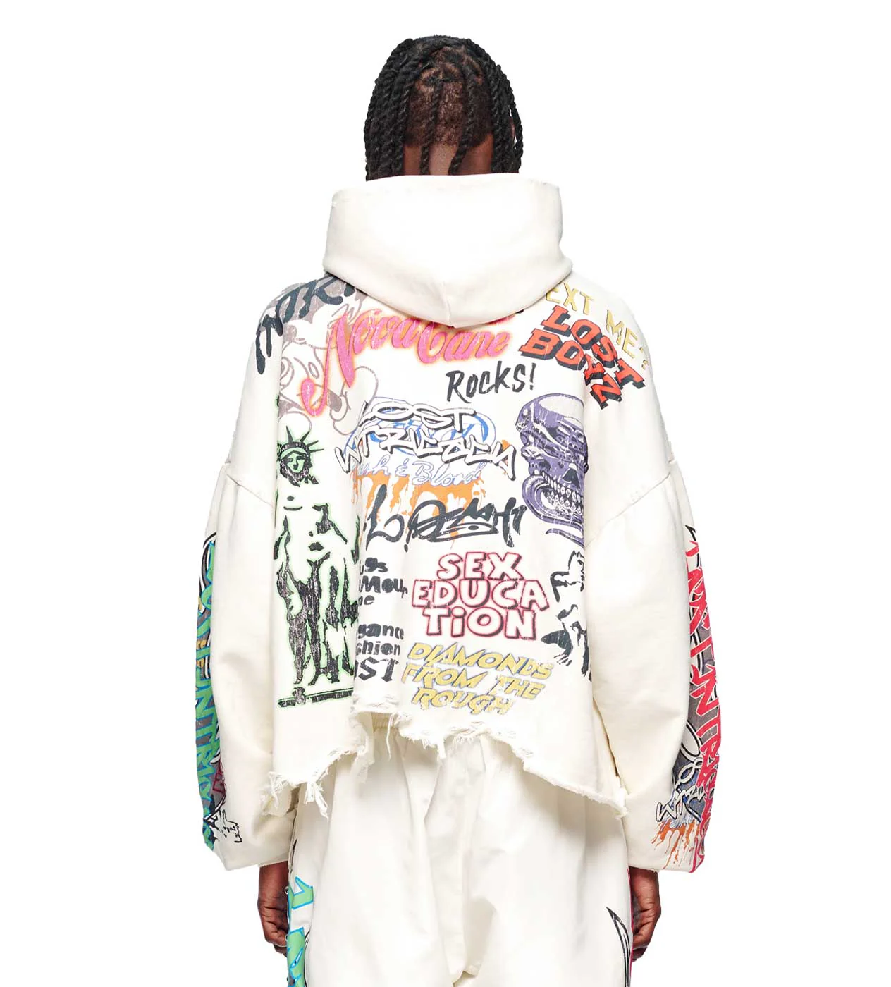 Lost Intricacy University Hoodie Cream - Image 4