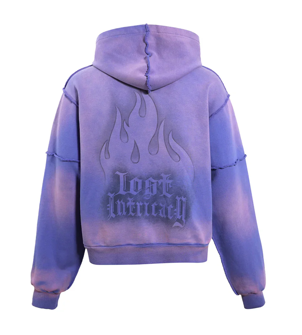 Lost Intricacy Zip-Up Hoodie Lavender - Image 2