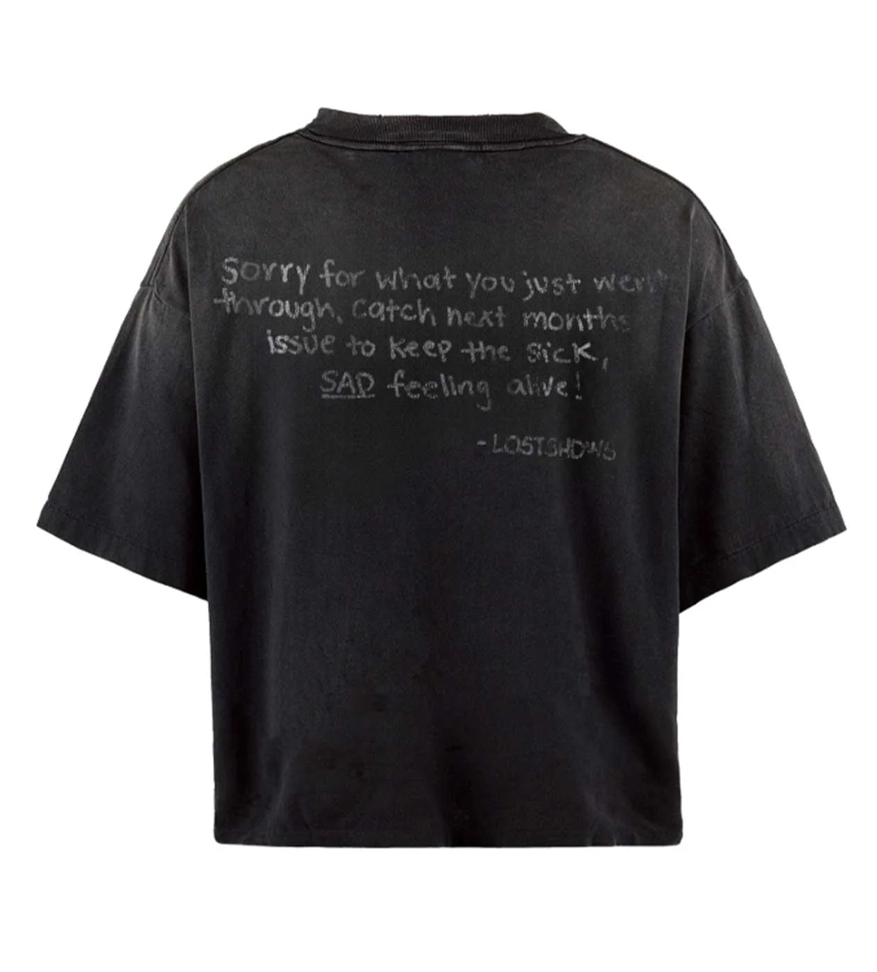 Lost Shdws Frown Tee Black - Image 2