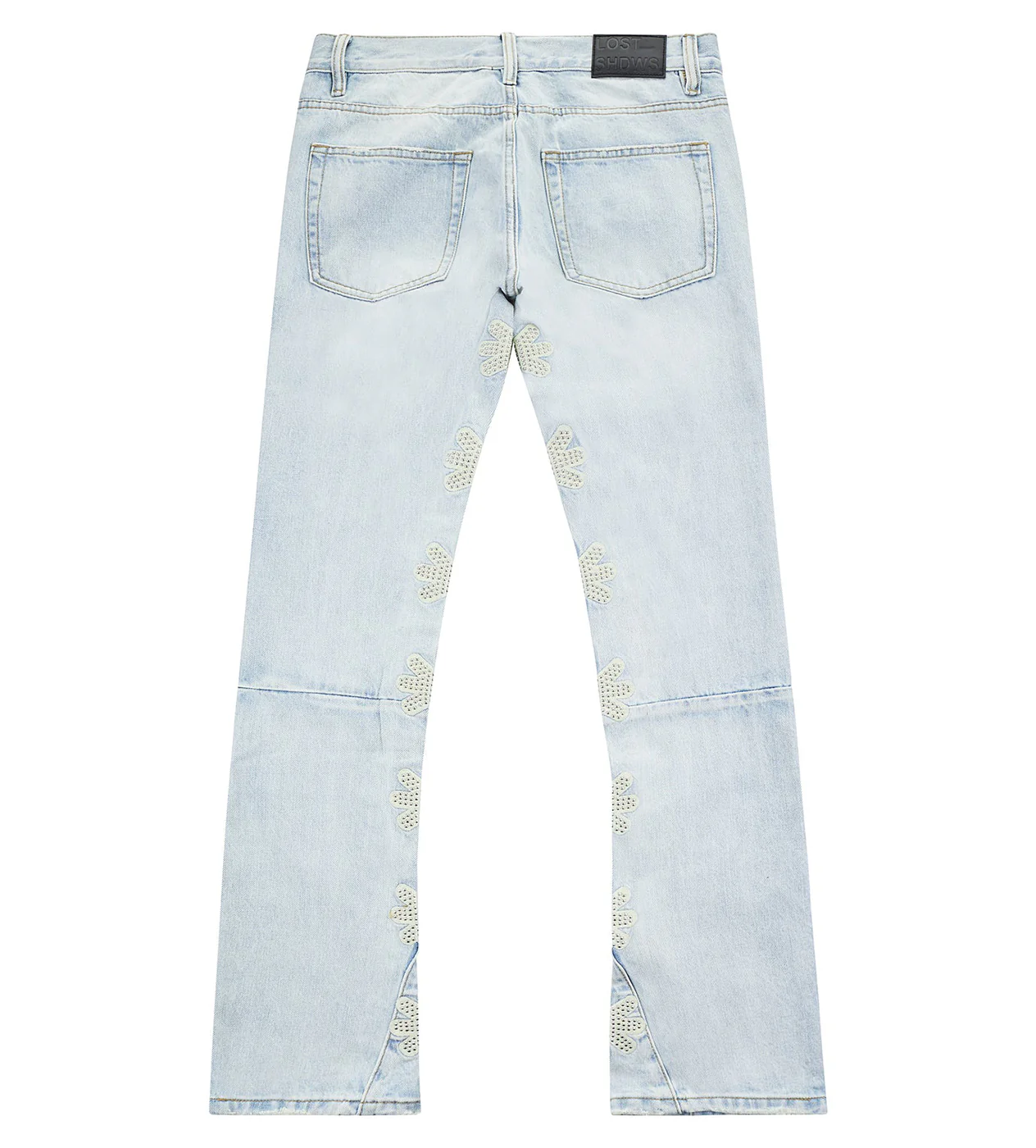 Lost Shdws Studded Denim Pants Blue/Bone - Image 2