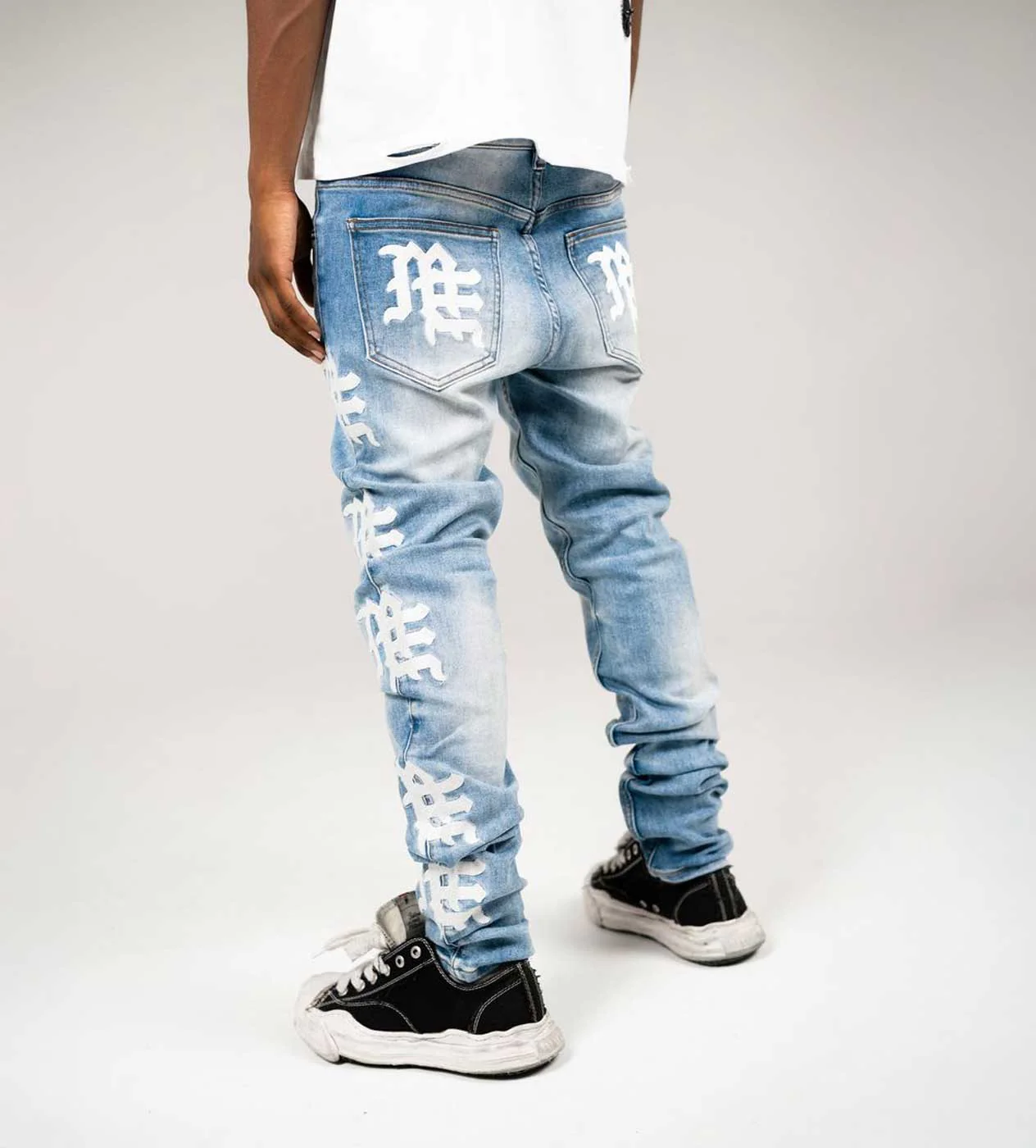 Mixed Emotions Monogram Denim Blue Wash Blue/White - Image 3