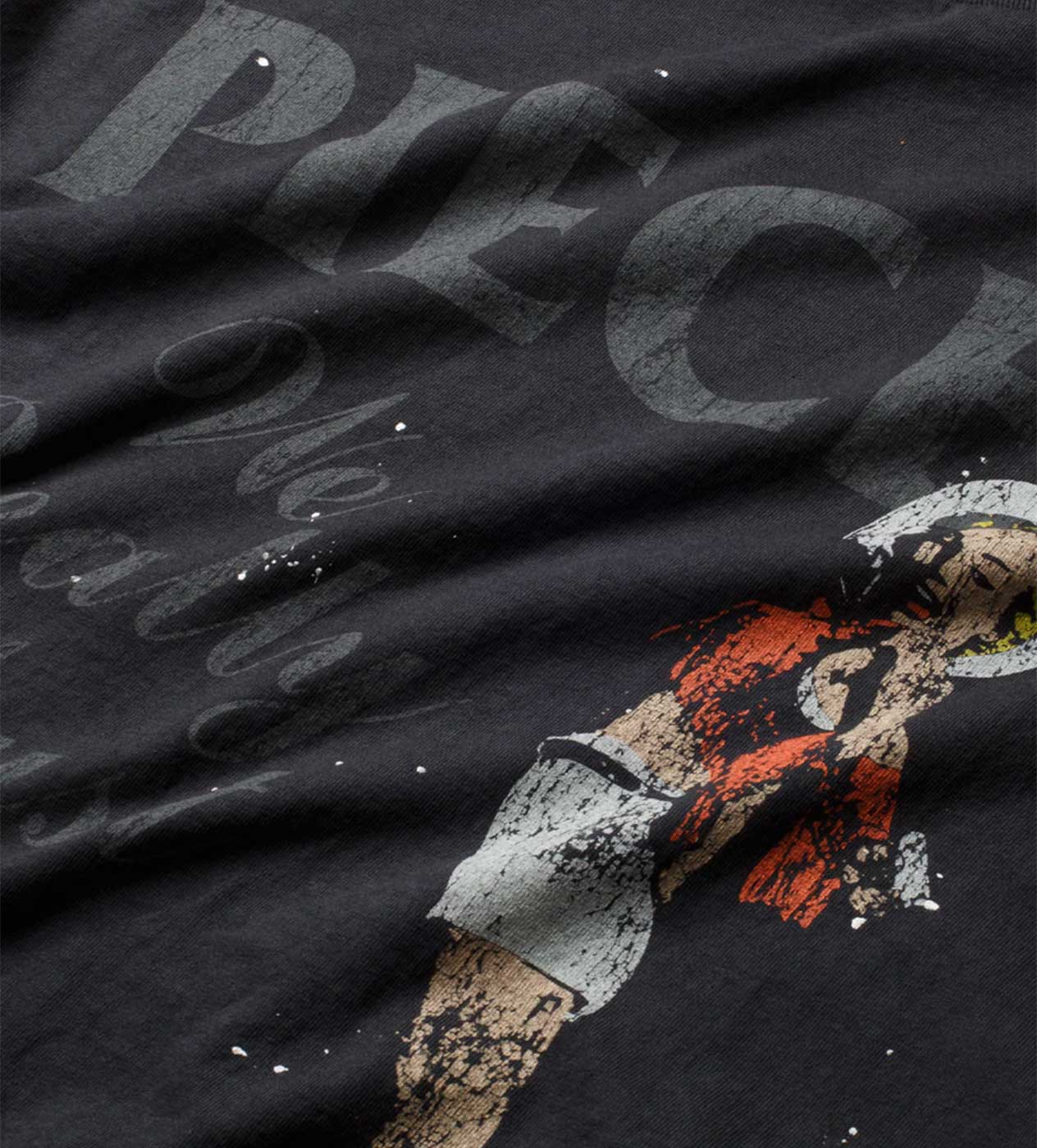 Pieces F***ed Tee Vintage Black - Image 3