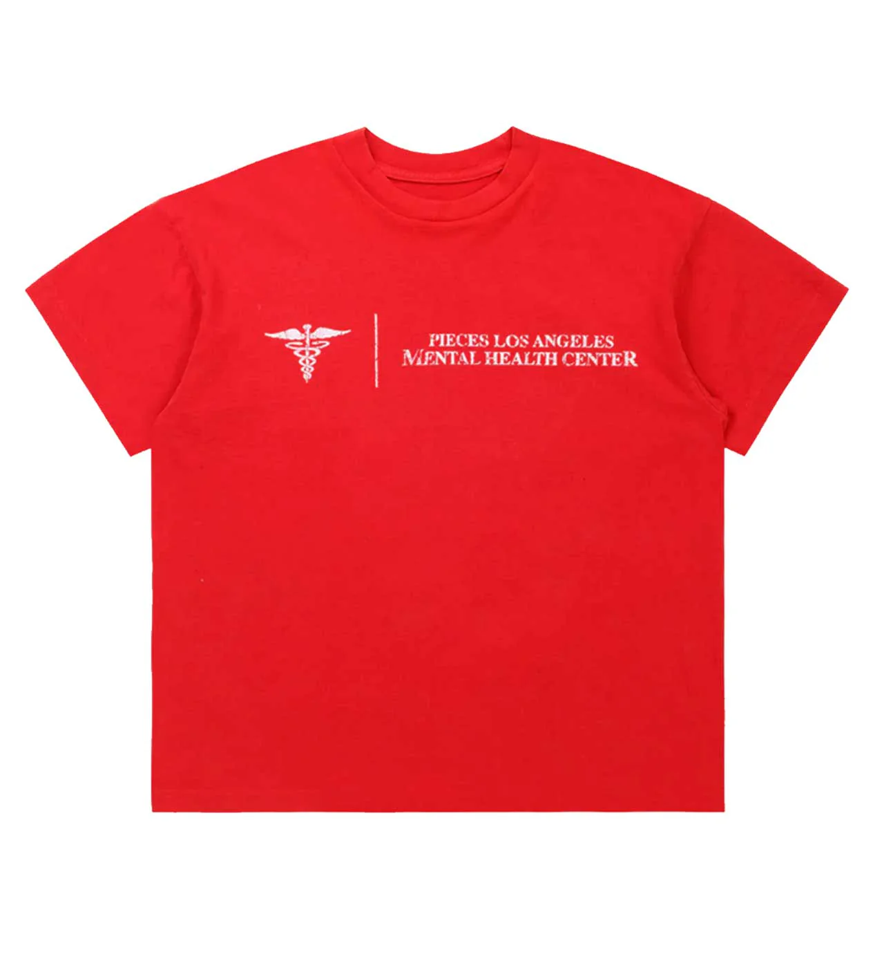 Pieces Mental Health Tee Vintage Red