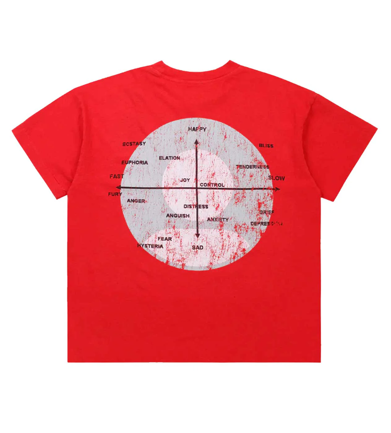 Pieces Mental Health Tee Vintage Red - Image 2