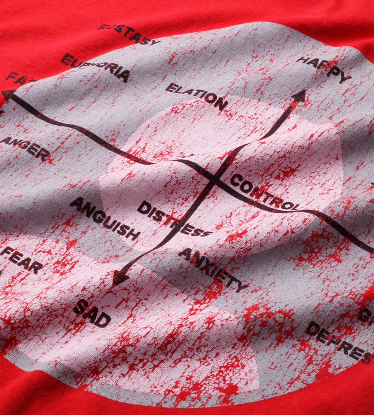Pieces Mental Health Tee Vintage Red - Image 4