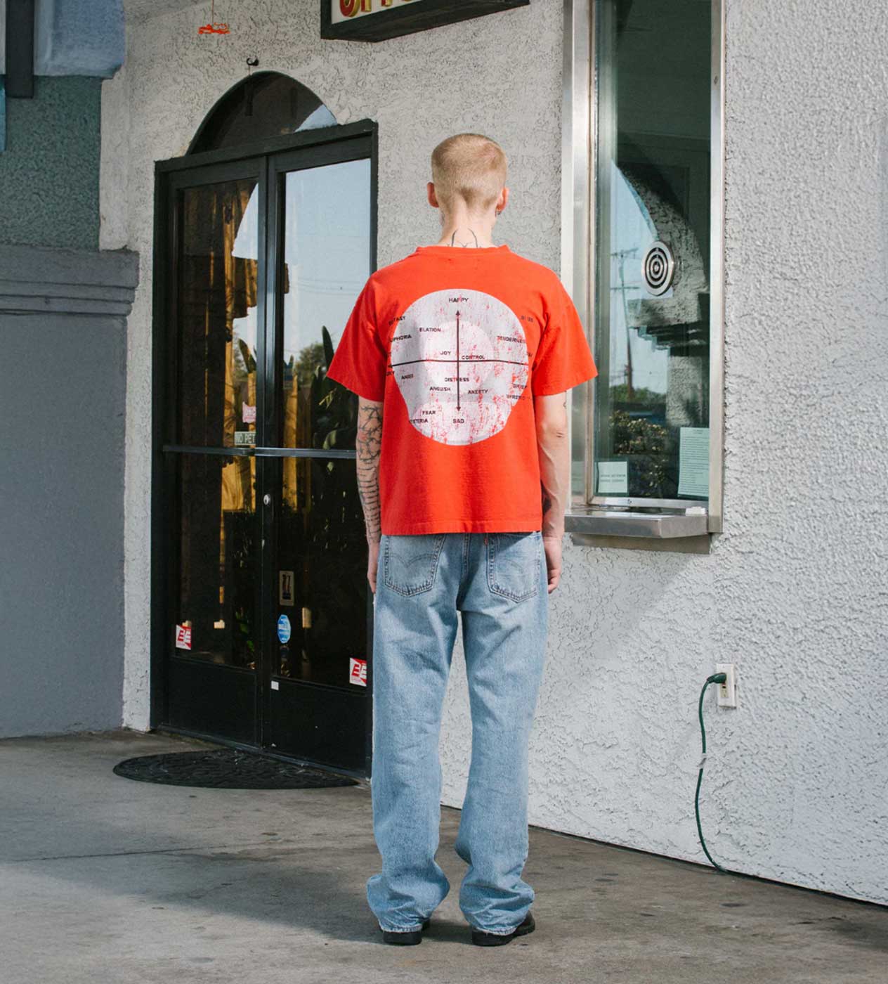 Pieces Mental Health Tee Vintage Red - Image 5