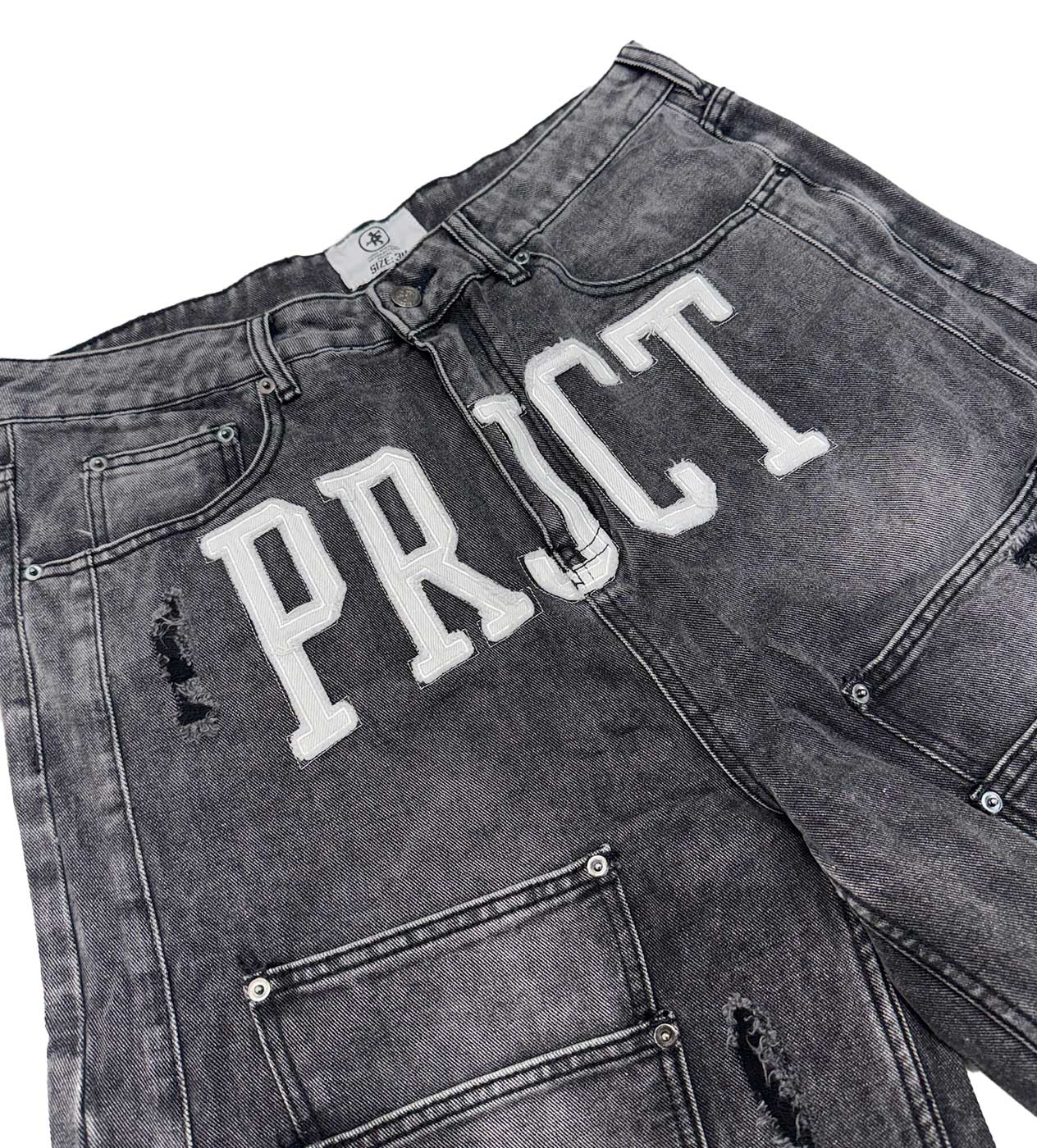 Project Capri Triple Pocket Jorts Black - Image 2