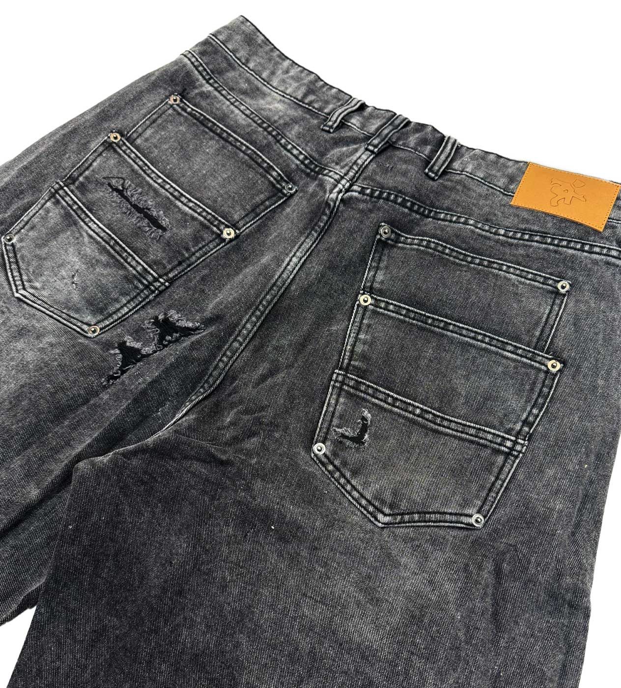 Project Capri Triple Pocket Jorts Black - Image 3