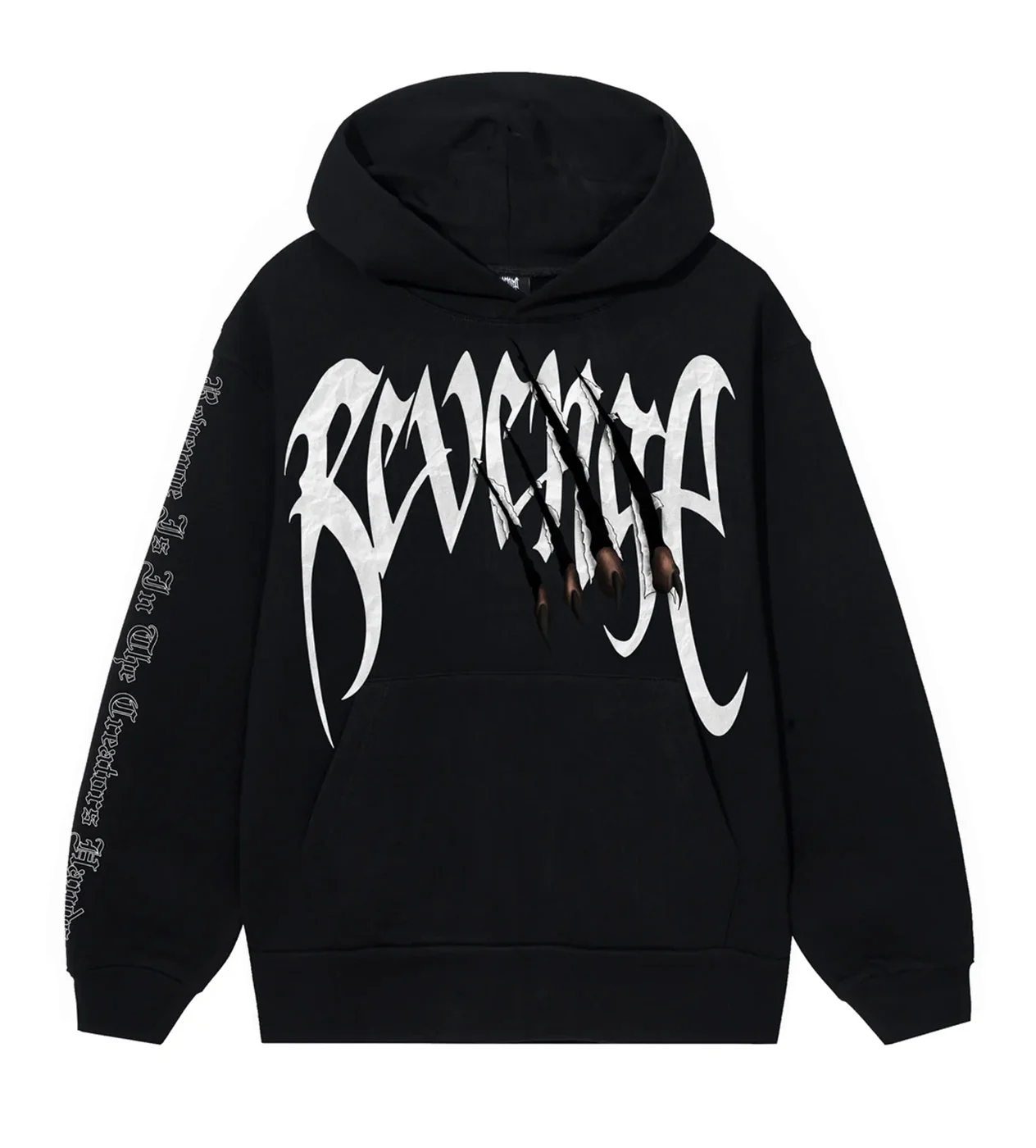 Revenge Arch Logo Claw Hoodie Black/White
