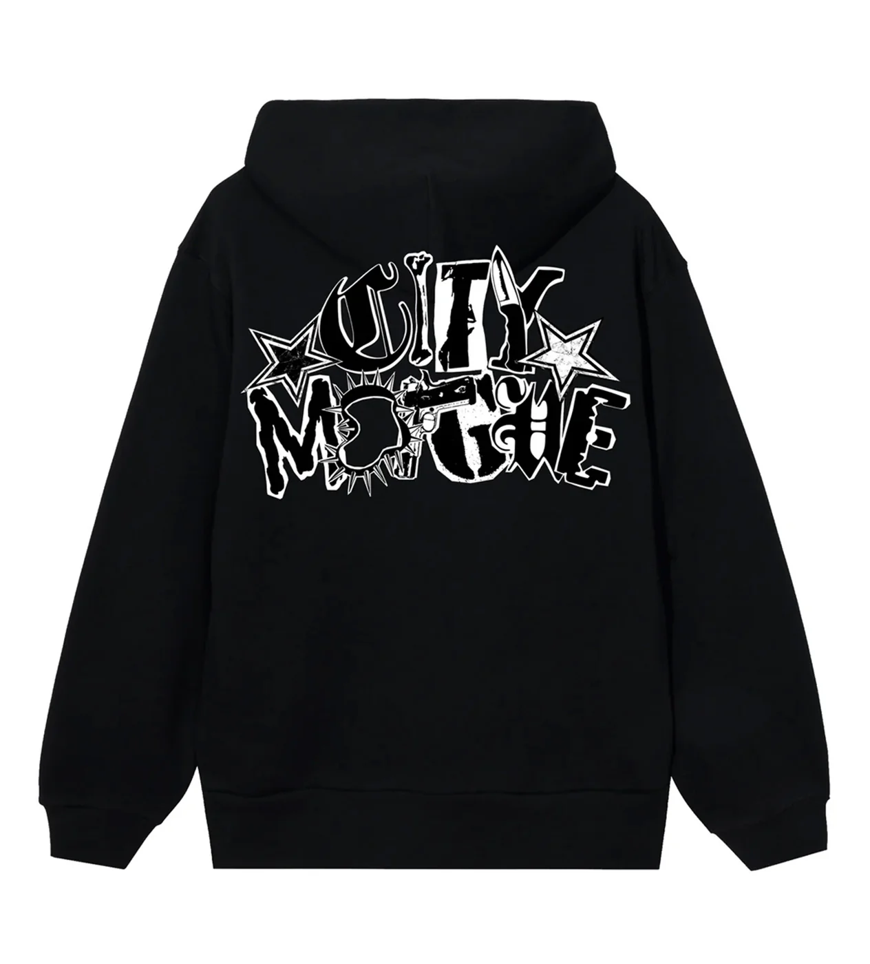 Revenge Arch Logo Claw Hoodie Black/White - Image 2