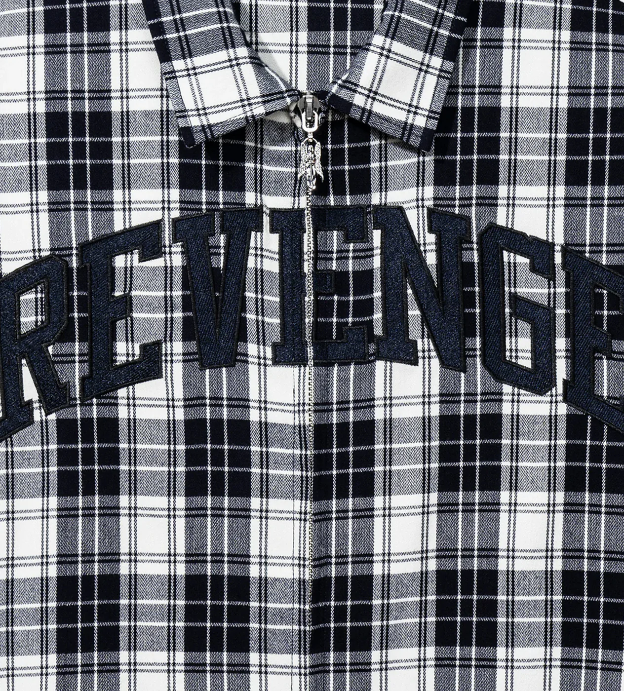 Revenge Valkyrie Embroidered Flannel Navy - Image 5