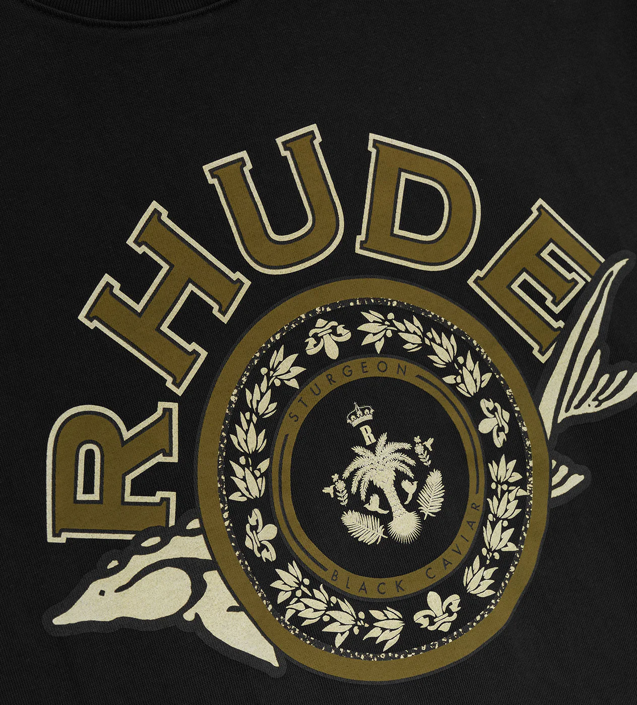 Rhude Caviar Tee Black - Image 3