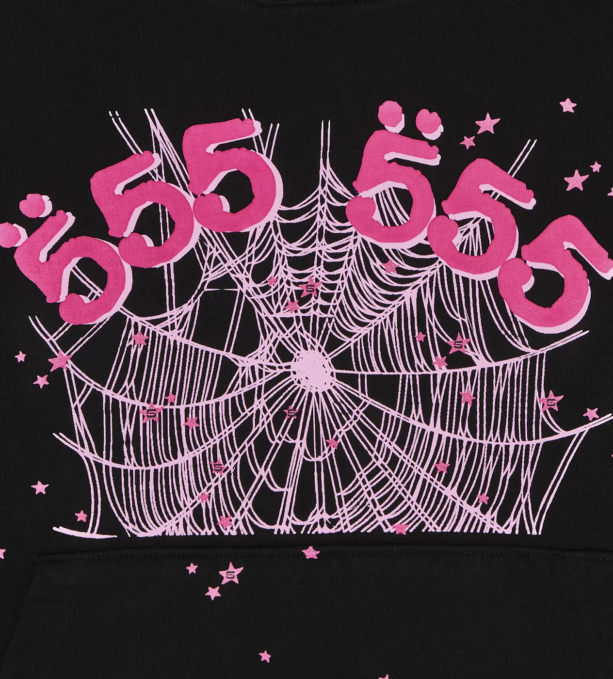 Sp5der Angel Number Hoodie Black - Image 3