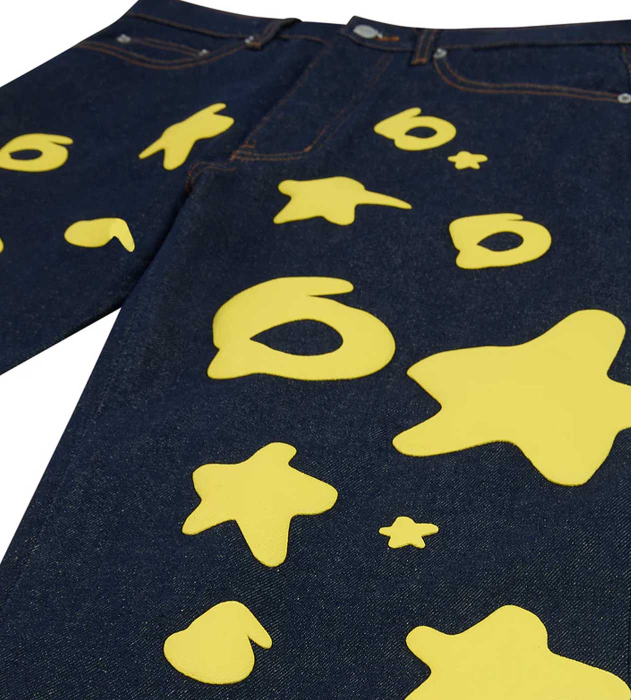 Sp5der Beluga Indigo Denim Blue/Yellow - Image 3