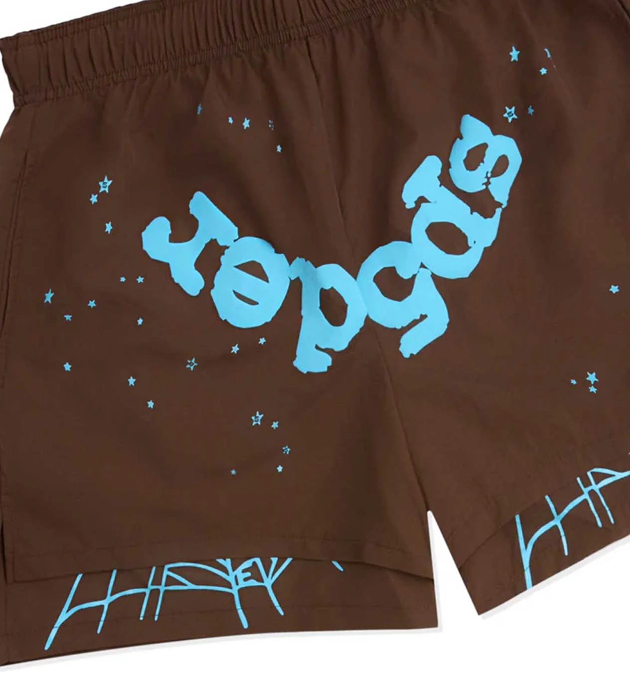 Sp5der Brown OG Web Double Layer Short - Image 3